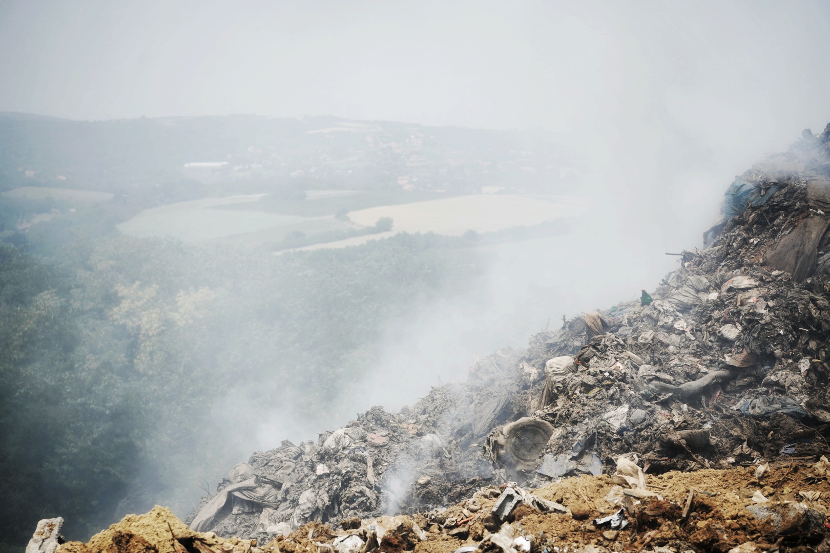 Deponija Sopot pozar
