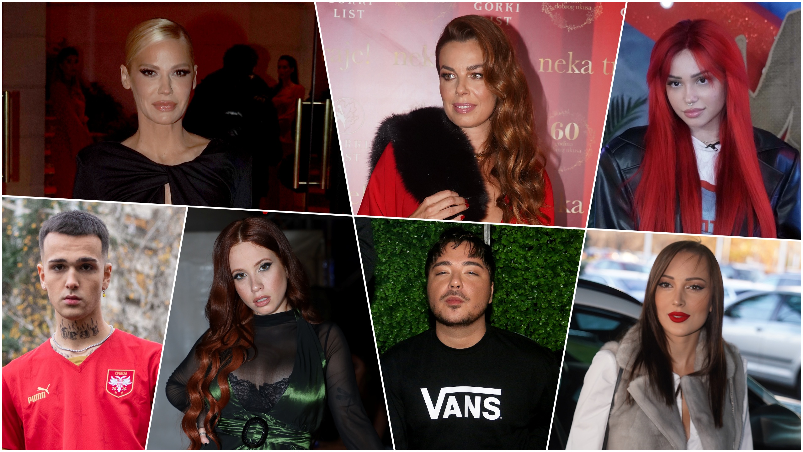 Nataša Bekvalac, Katarina Radivojević, Breskvica, Sergej Pajić, Katarina Bogićević, Milan Stanković, Alekandra Prijović, poznati, vršnjačko nasilje, kombo  Foto: Antonio Ahel, Mateja Stanisavljevic/ATAImages/E-Stock/Časlav Vukojičić/Dragan Mujan/Nova.rs