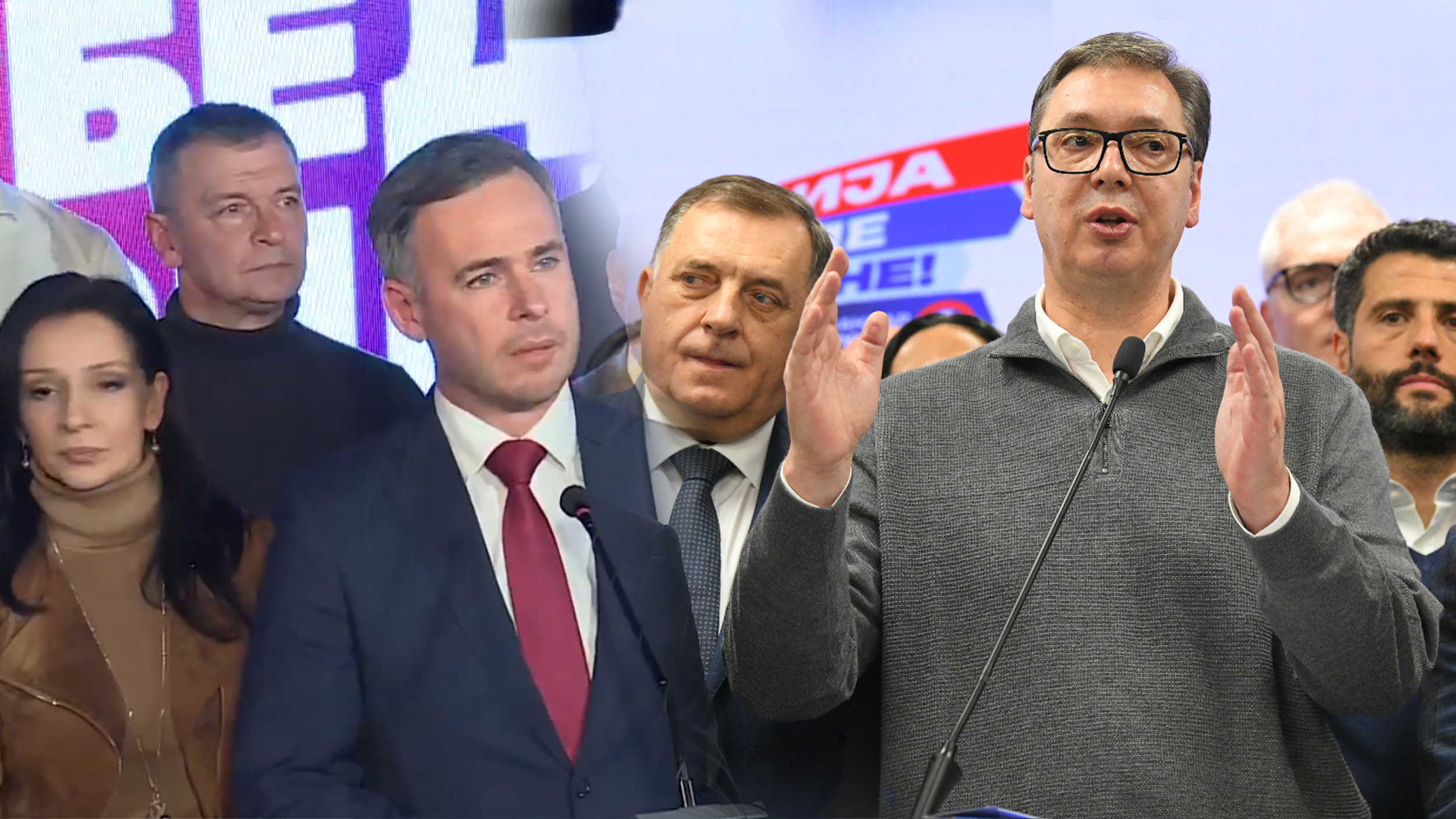 Srbija protiv nasilja i SNS srpska napredna stranka kombo