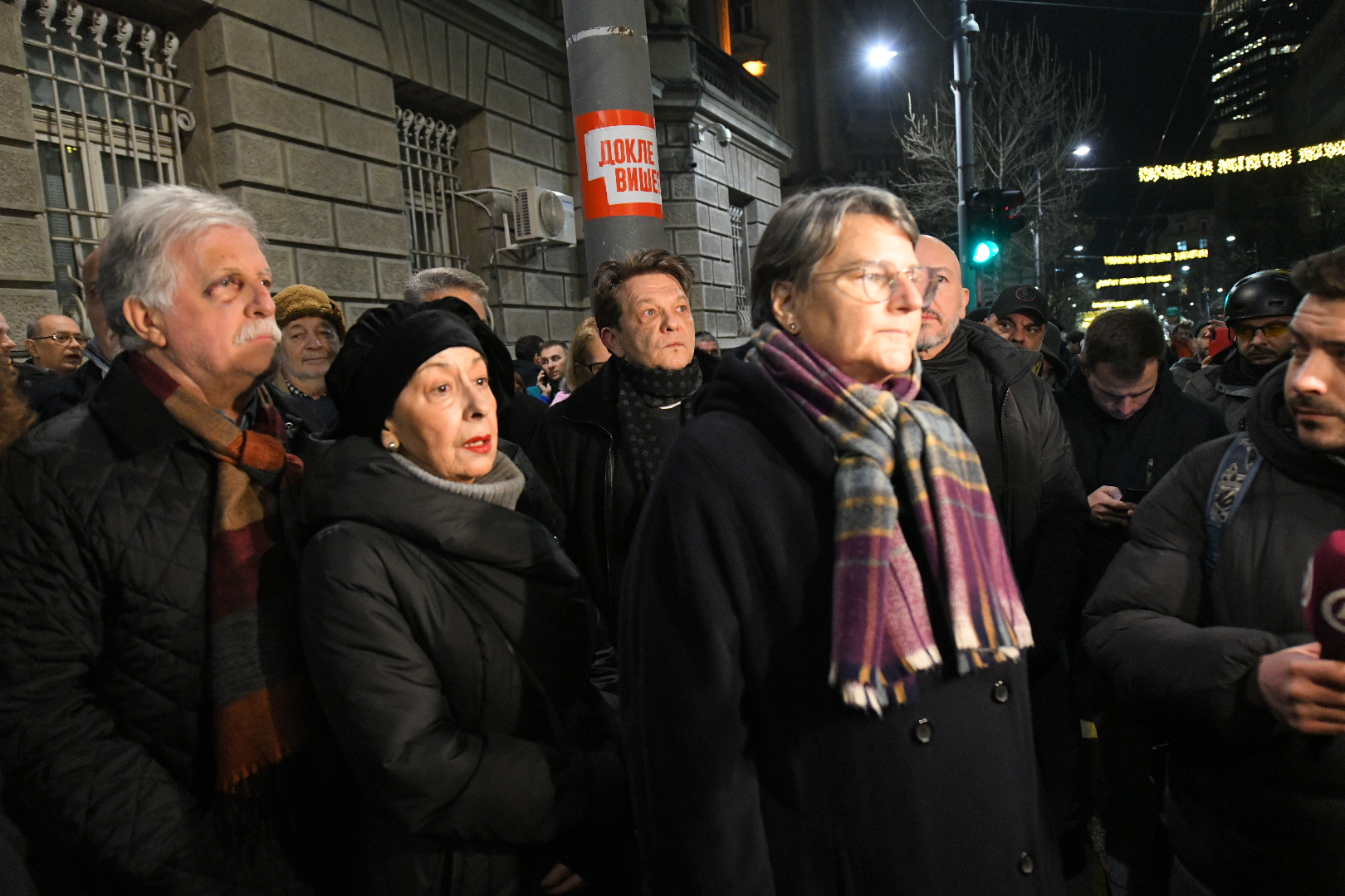 Beograd 19. decembar 2023. Protest opozicije Srbija protiv nasilja ispred zgrade Republičke izborne komisije RIK-a zbog kradje izbora Foto:Amir Hamzagić/Nova.rs