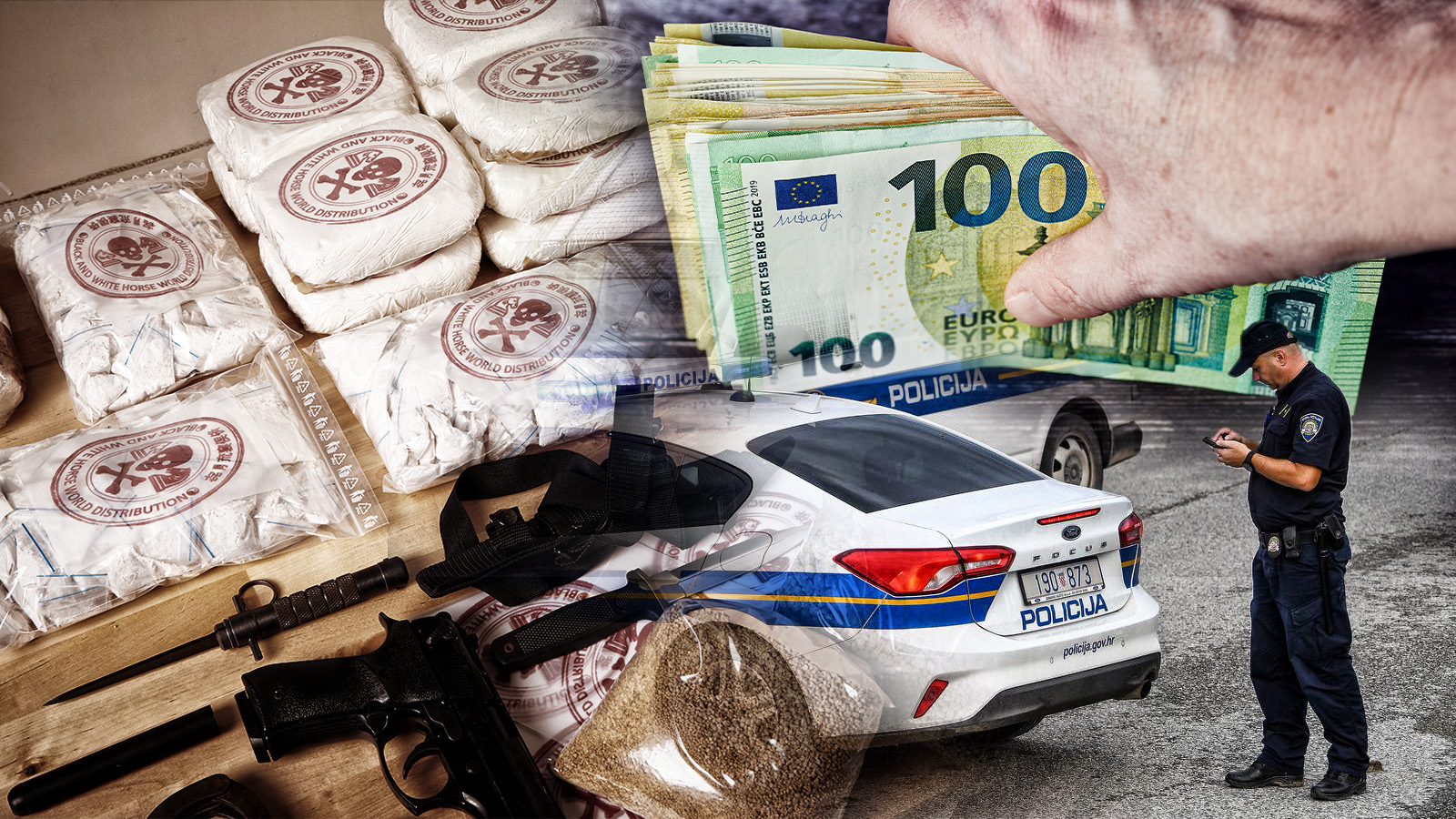 04.08.2023., Policija na prometnici koja prolazi kanalom Odra-Sava koji ce biti zatvoren u 18 sati zbog aktivacija kanala. Photo: Josip Regovic/PIXSELL neka bude tipa hrvatska policija, kokaina, evri, moze mapa gde je Zagreb.. ne znam