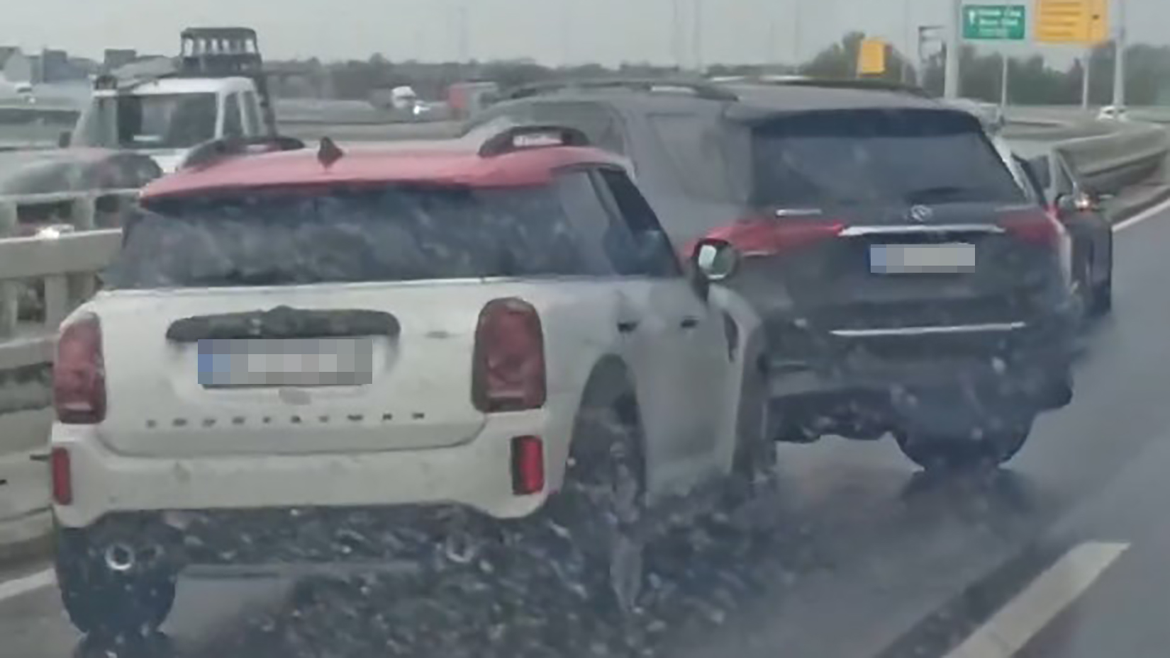 Beograd, Batajnica, sudar, lančani suda, Batajnička petlja Foto: Instagram/192_rs