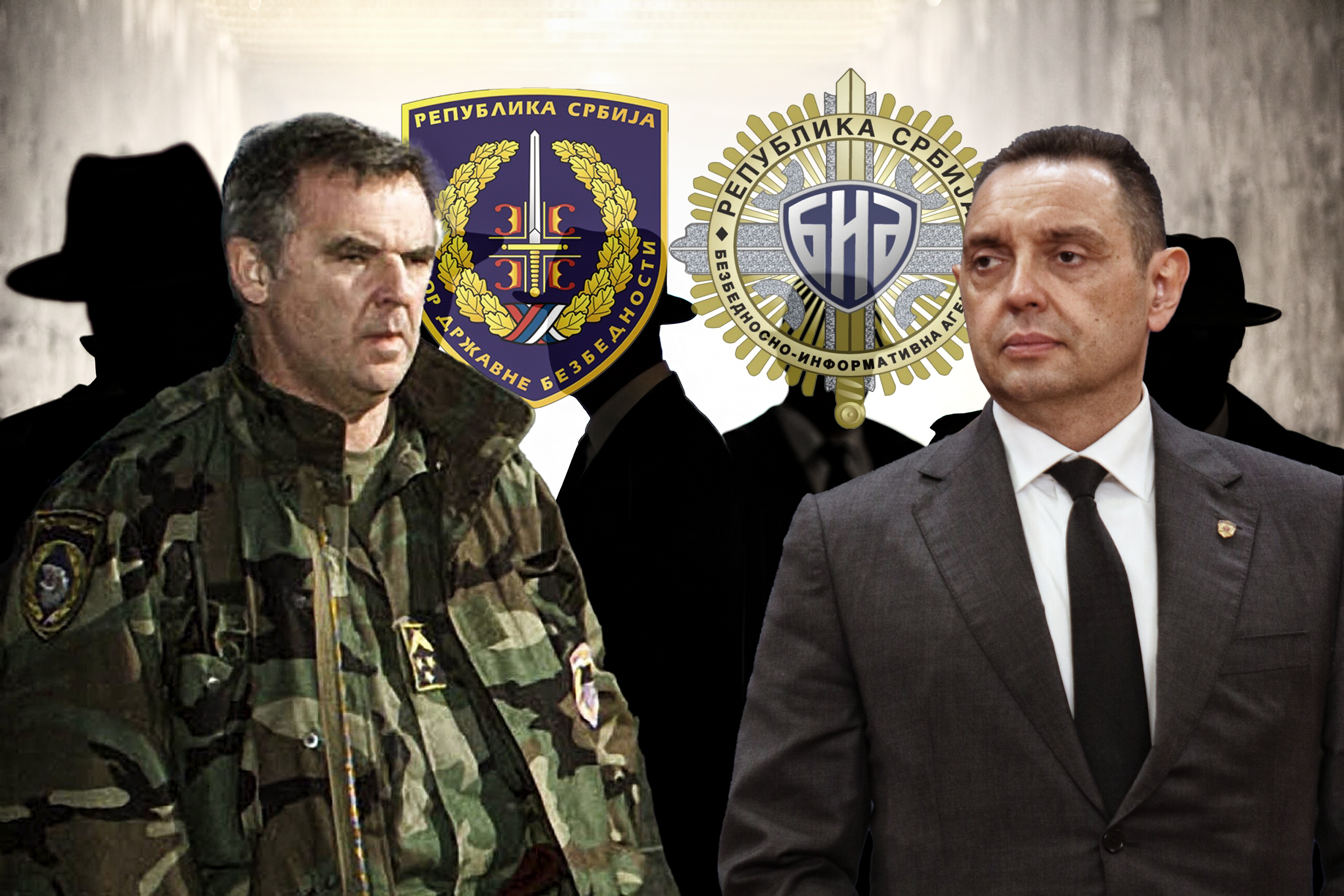 Men Fedora Hats silhouette. Security, Privacy, Surveillance Concept. Tagovi: BIA, Državna bezbeednost, unutrašnji neprijatelji, politička policija, Radomir Marković, Aleksandar Vulin