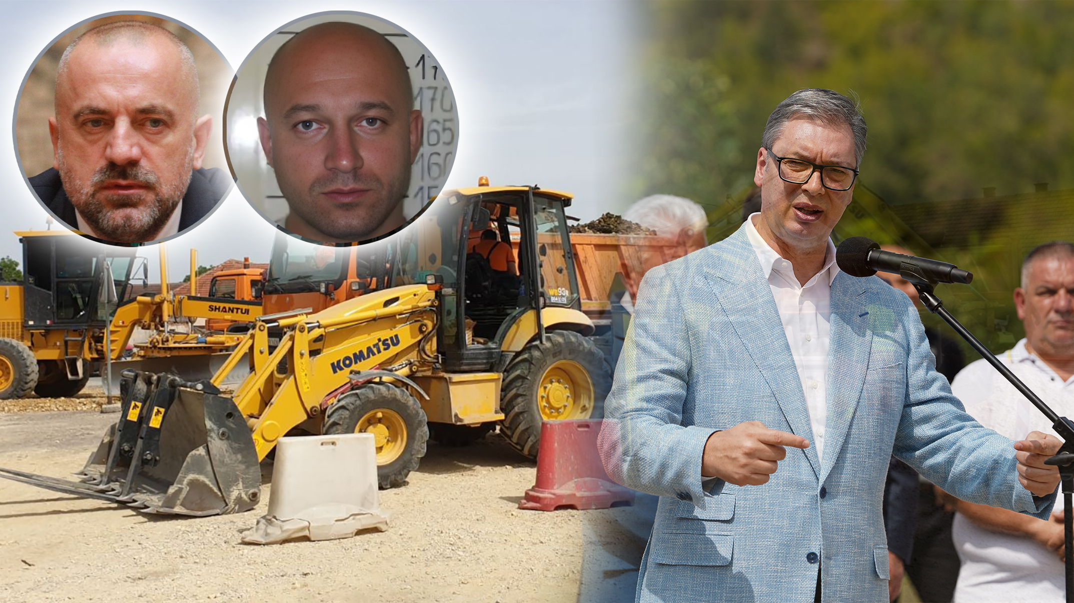 Ovaj put koji je Vučić otvorio, on je u kadru da bude plus i put da se vidi + glavice MIlana Radoičića i Zvonka Veselinovića