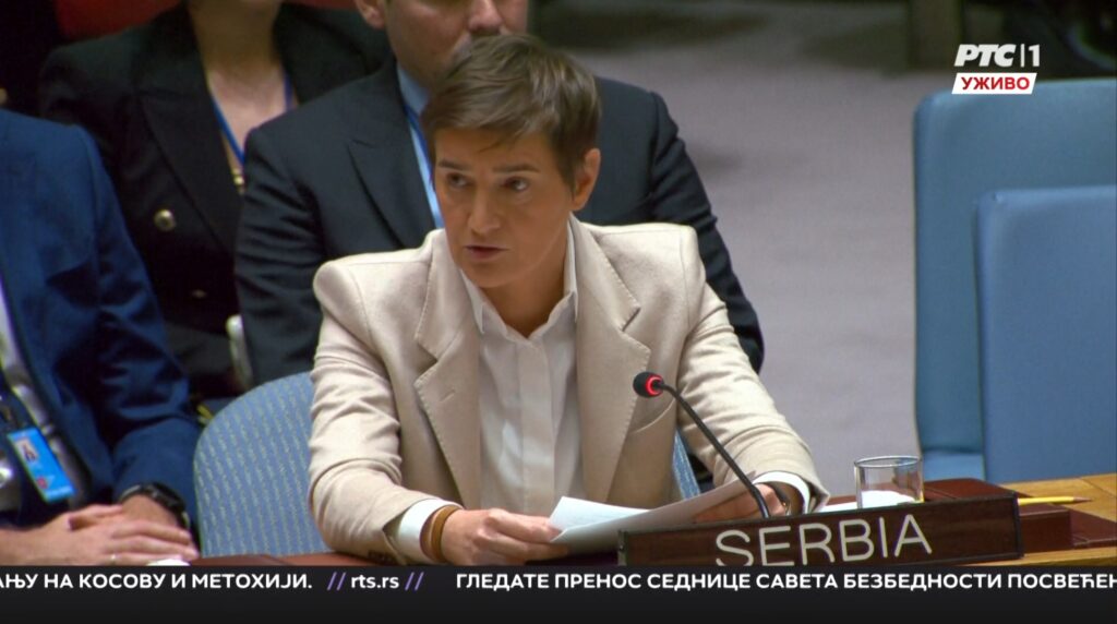 Ana Brnabić Foto: Printscreen/RTS