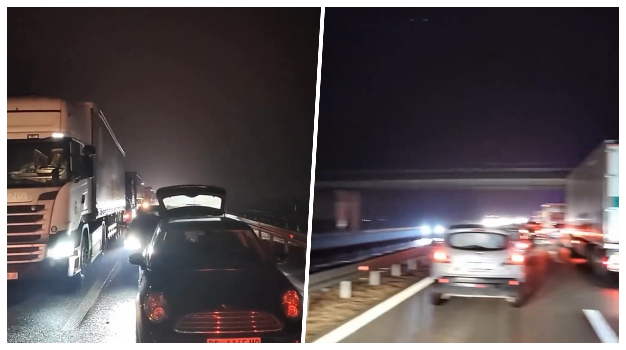 Haos na autoputu između Beške i Inđije.