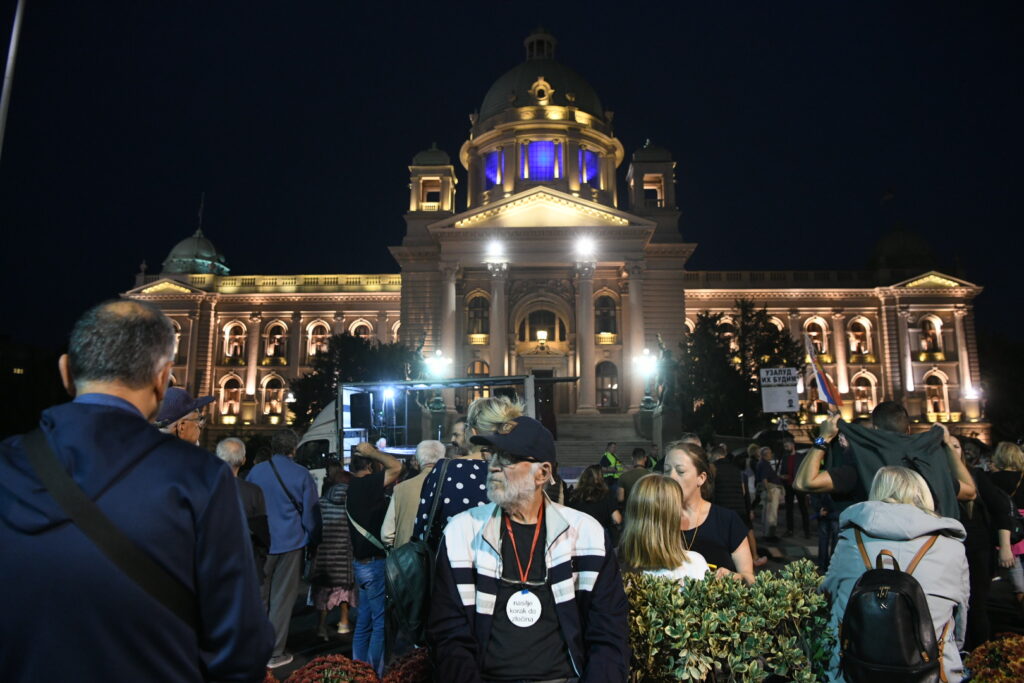 Beograd, 21.10.2023. Protest Srbija protiv nasilja br 25 Foto: Vesna Lalić/Nova.rs