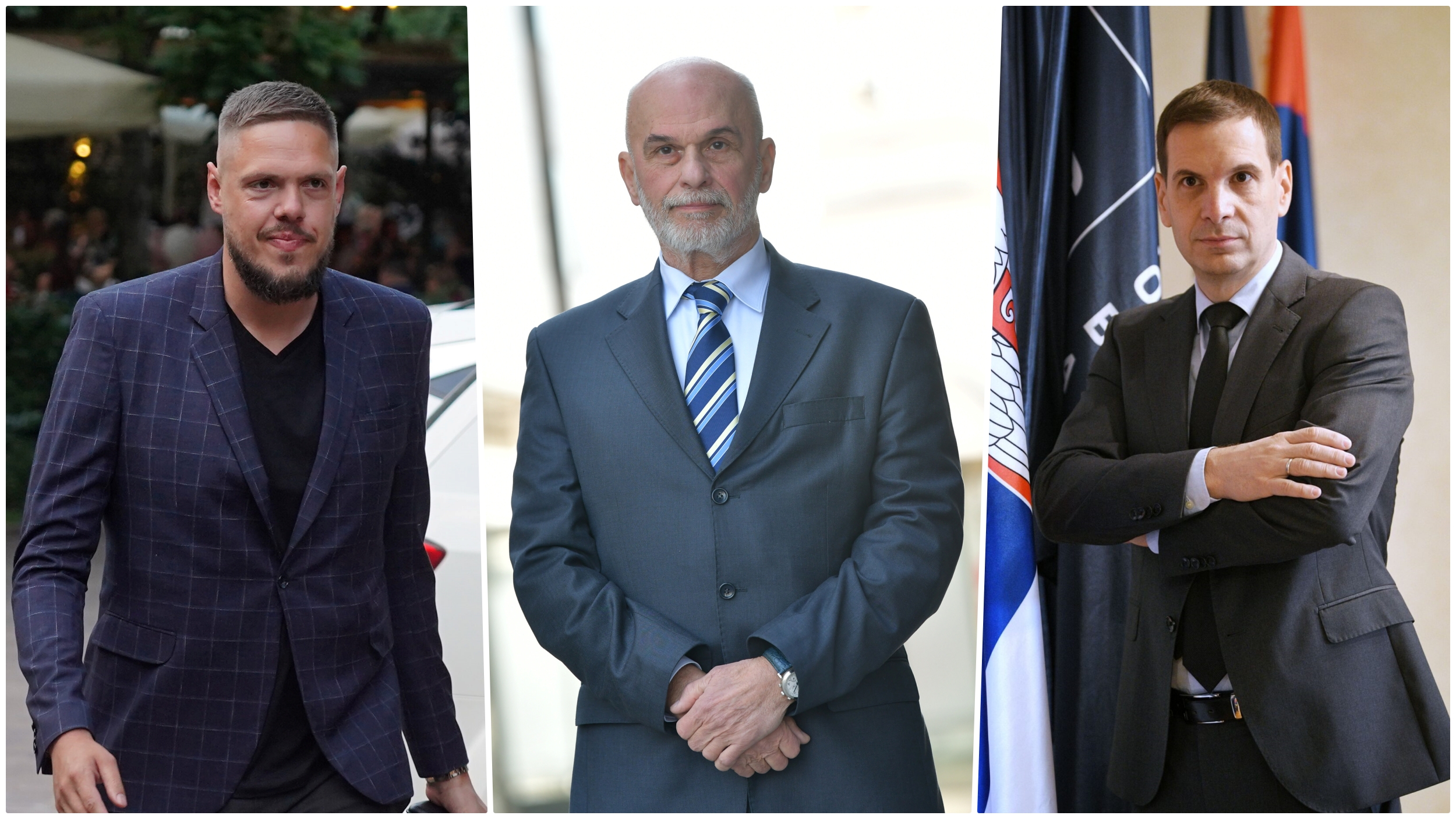 Miloš Jovanović (Novi DSS), Vladimir Štimac i Vojislav Mihailović (POKS.