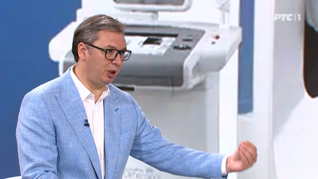Aleksandar Vučić Foto: Printscreen/RTS