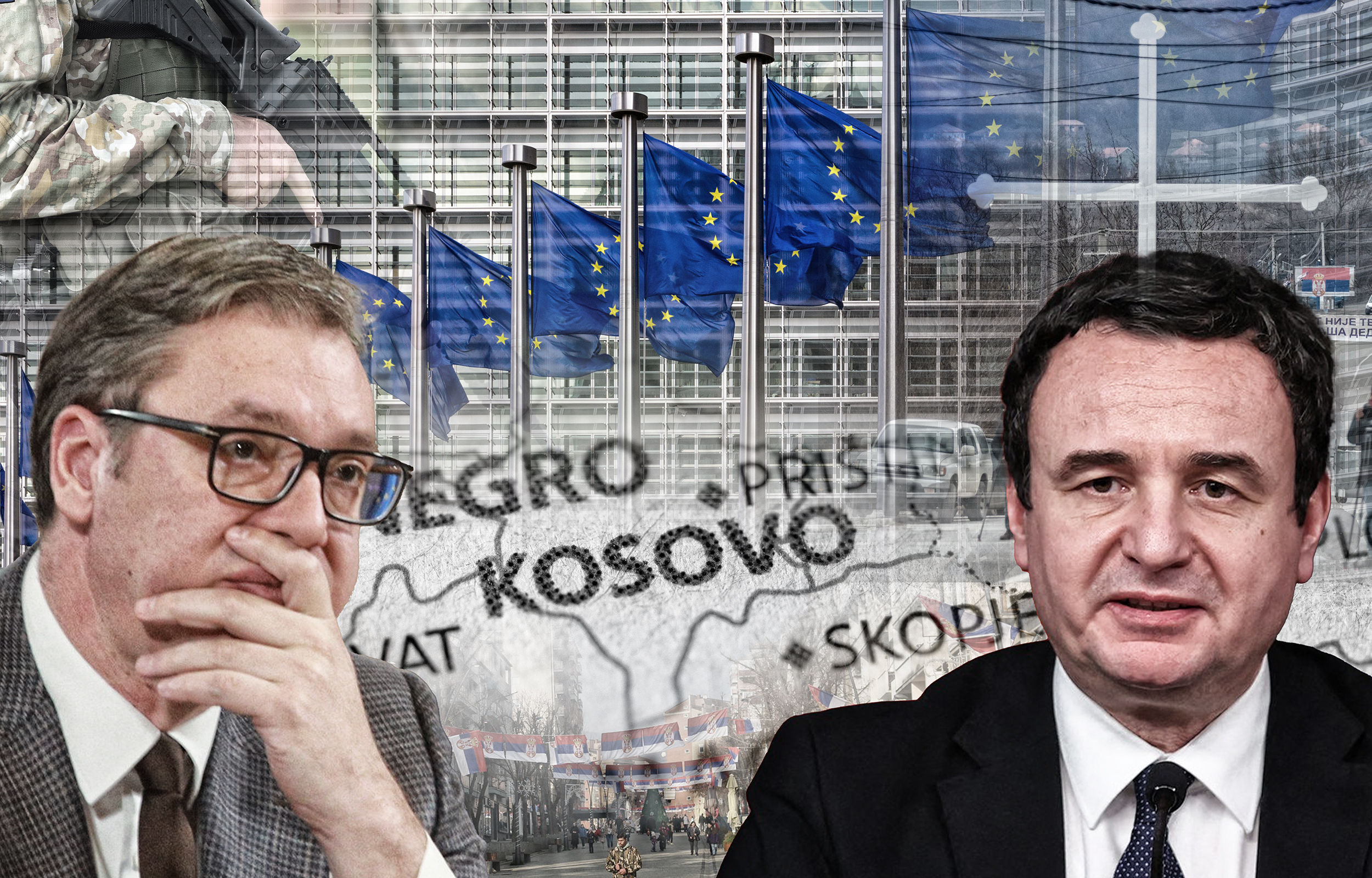 Closeup,Of,Kosovo,On,A,Geographical,Map.,(black,And,White)