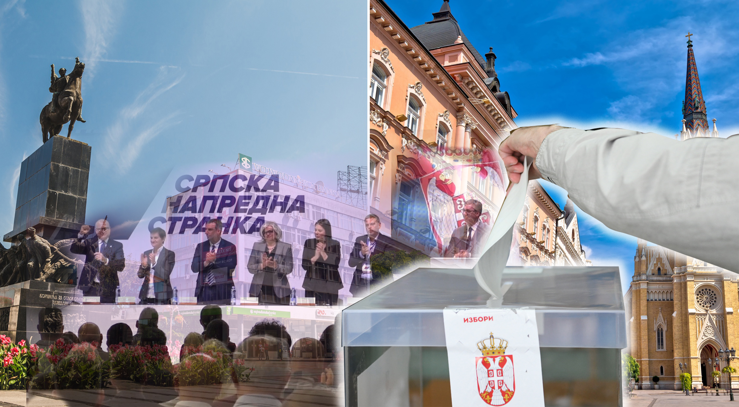 " SNS nije smela na izbore u Novom Sadu i NIšu". Novi Sad, Niš, Sednica SNS, Glasačka kutija kombo