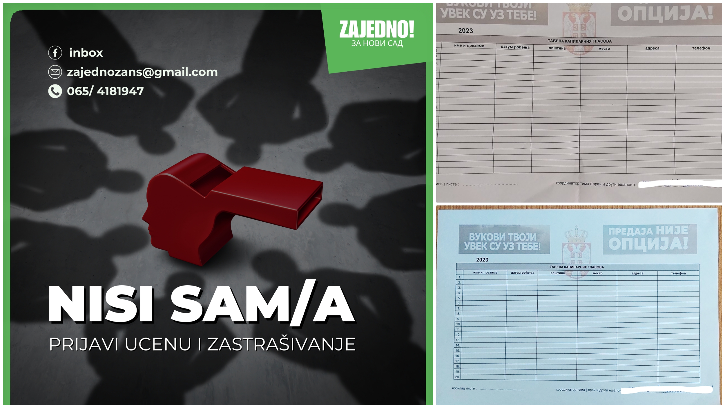 Ucene i zastrašivanja u Futogu i na Novom naselju nisi sam