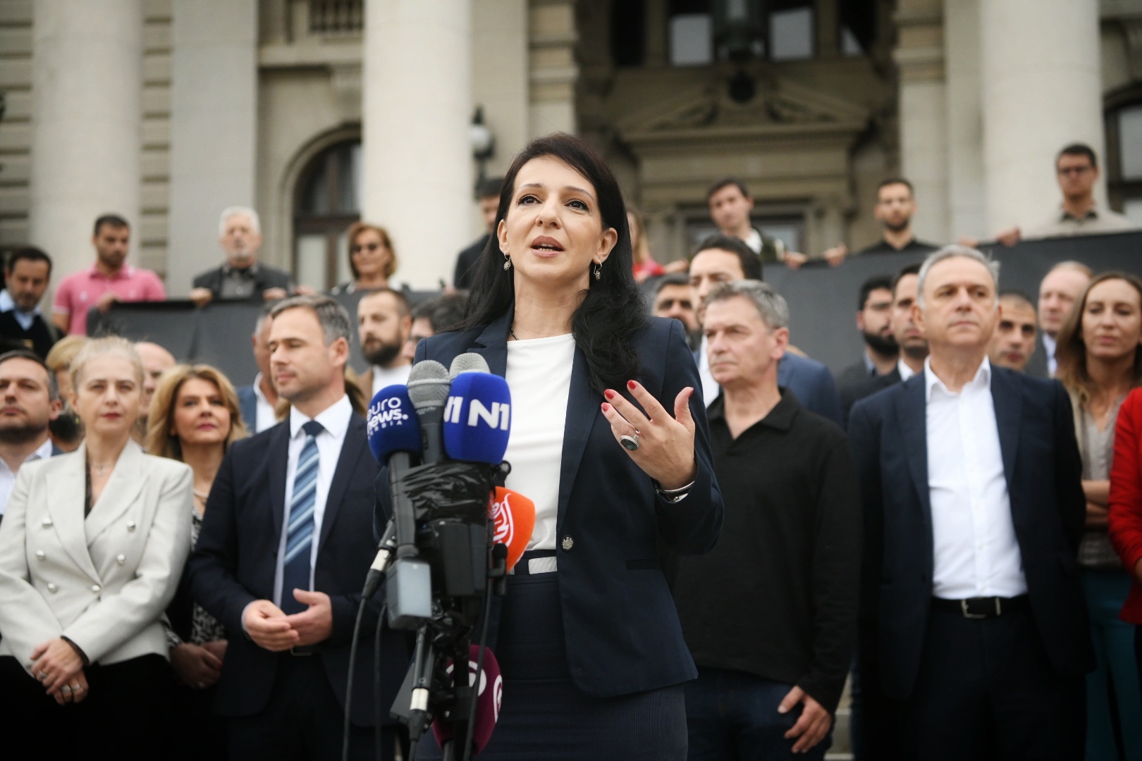 Beograd 27. oktobar 2023. Konferencija Opozicija lista Srbija bez nasilja Foto:Vesna Lalić/Nova.rs