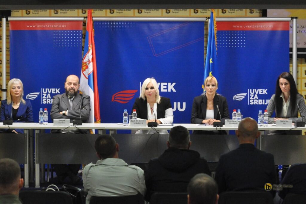 Konferenciju za novinare POKRETA UVEK ZA SRBIJU, zorana mihajlovic