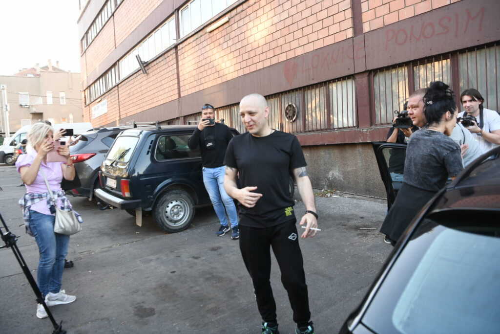 Beograd 03.10.2023. Zoran Marjanović, pušten iz zatvora, pritvora, izlazak iz zatvora, pritvora,  zatvor, pritvor Foto: Vesna Lalić/Nova.rs