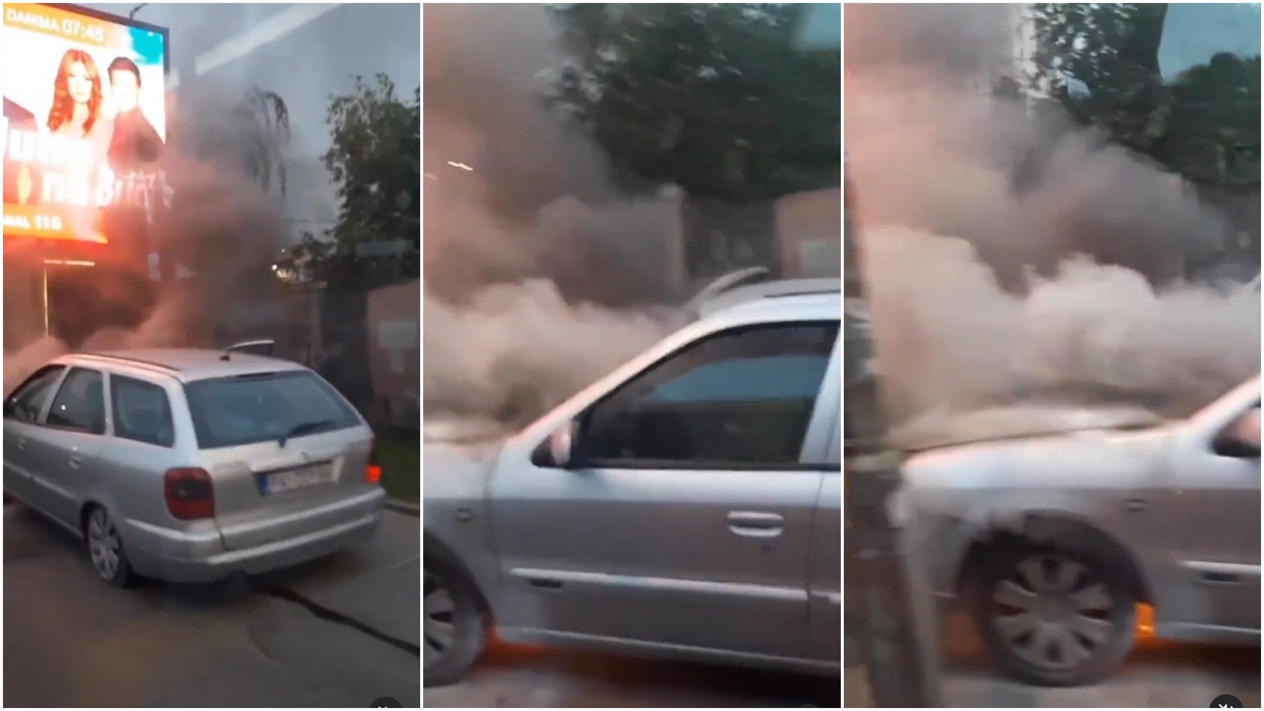 zapaljen automobil kombo