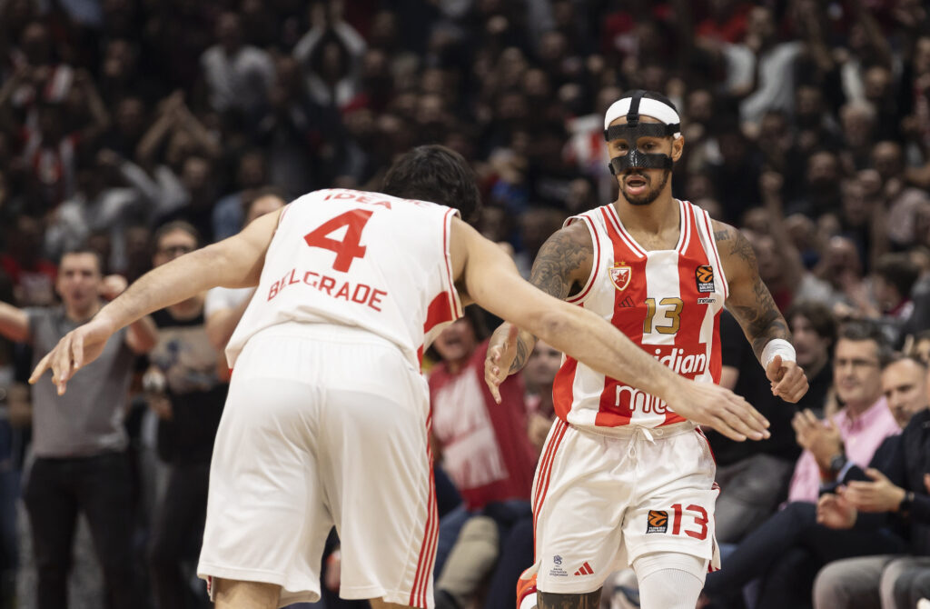 during the 2023/2024 Turkish Airlines EuroLeague match between Crvena Zvezda and Anadolu Efes at Stark Arena on December 01, 2023 in Belgrade, Serbia. (Photo by Srdjan Stevanovic/Starsport.rs ©)