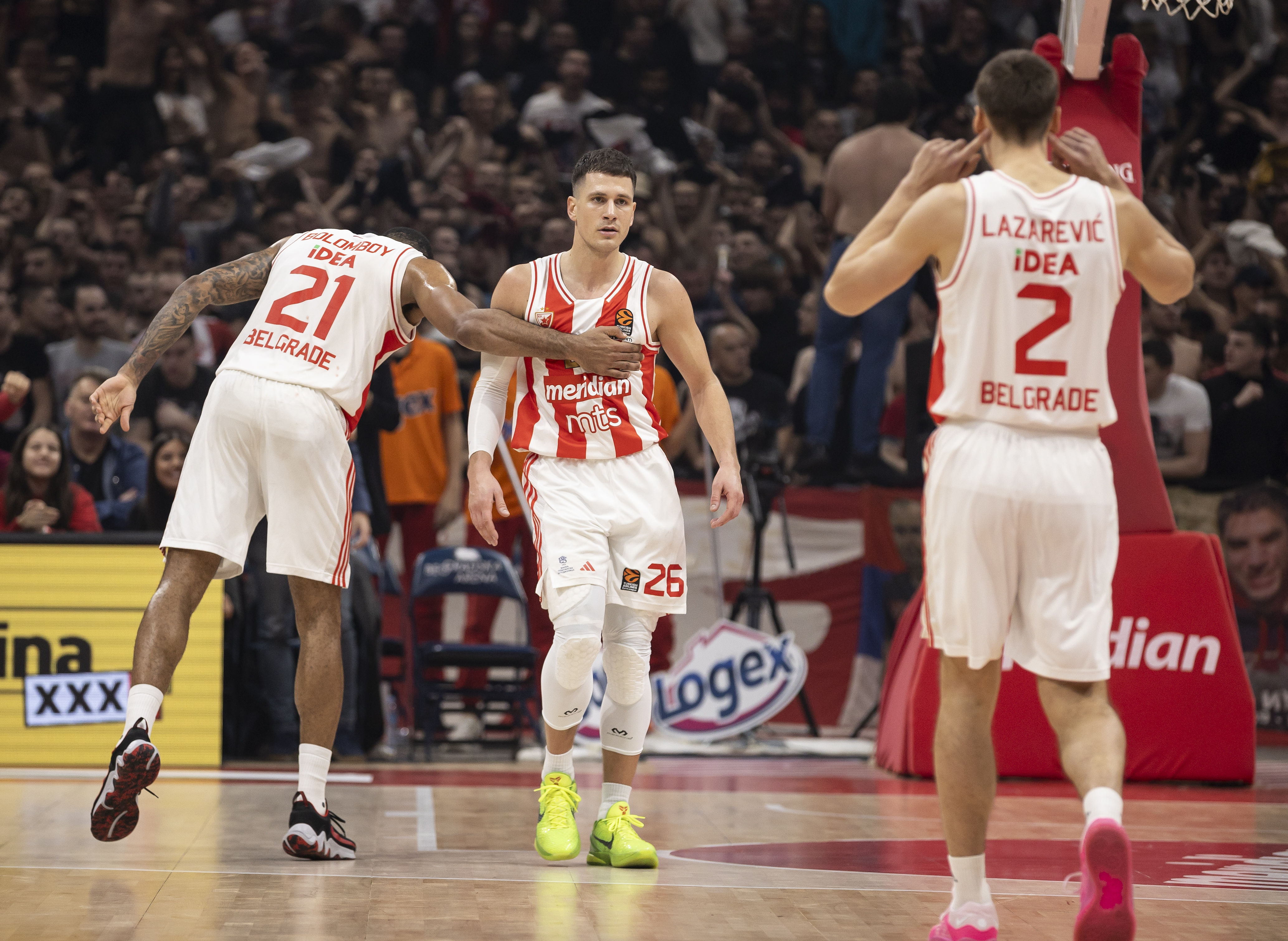 during the 2023/2024 Turkish Airlines EuroLeague match between Crvena Zvezda and Anadolu Efes at Stark Arena on December 01, 2023 in Belgrade, Serbia. (Photo by Srdjan Stevanovic/Starsport.rs ©)