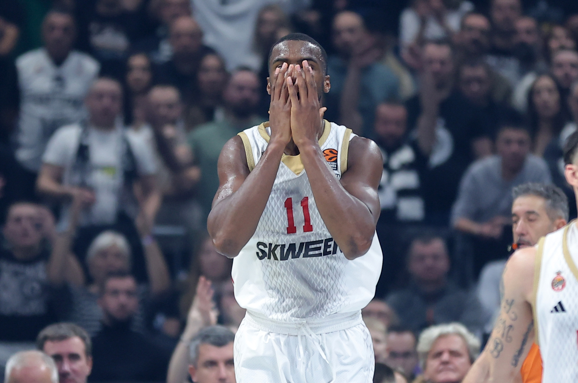 during regular season round 12 Euroleague basketball match between Partizan and AS Monaco in Belgrade, Serbia on December 5, 2023.