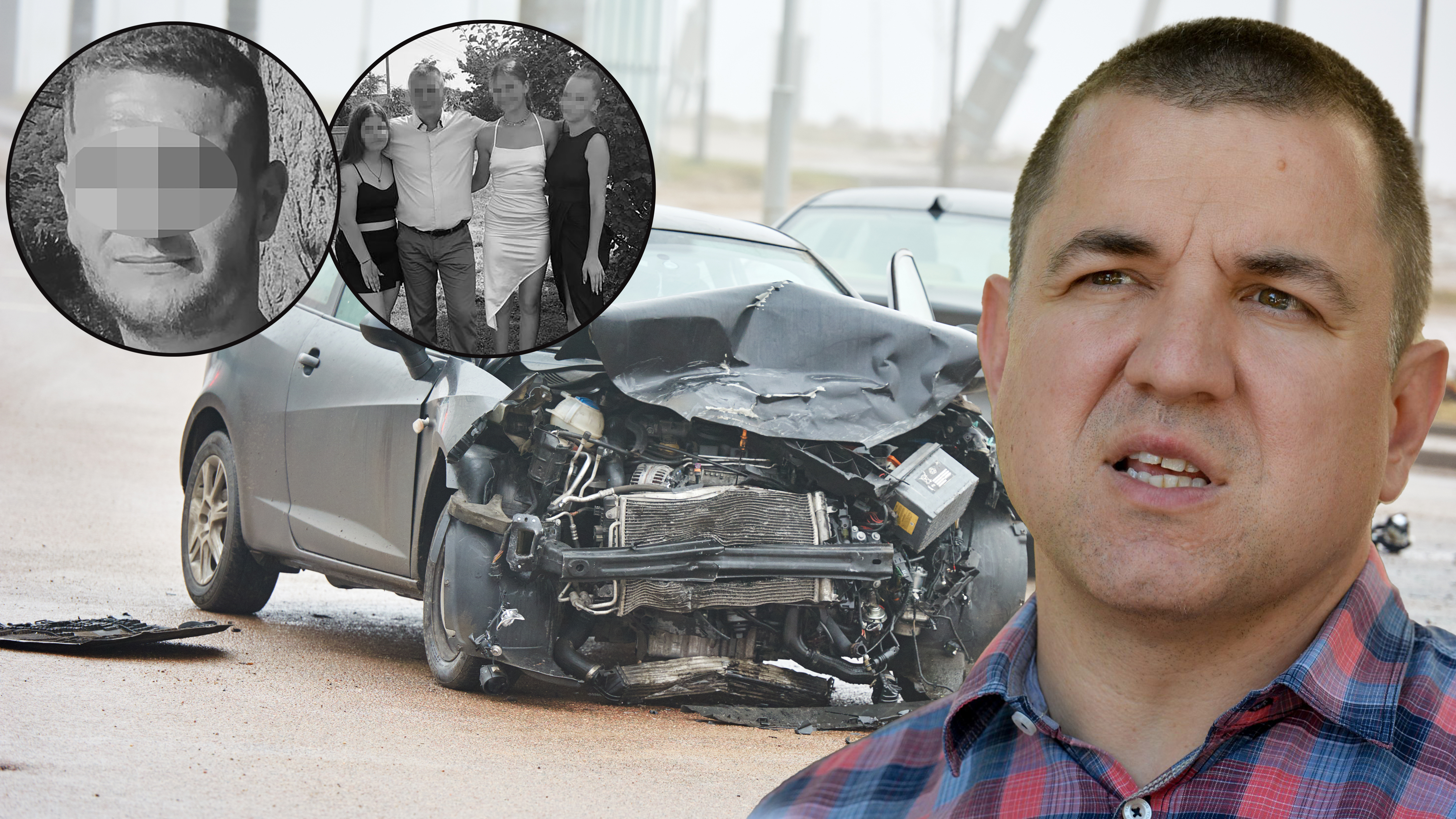 Car,Crash,Accident,On,Street,,Damaged,Automobiles,After,Collision,In