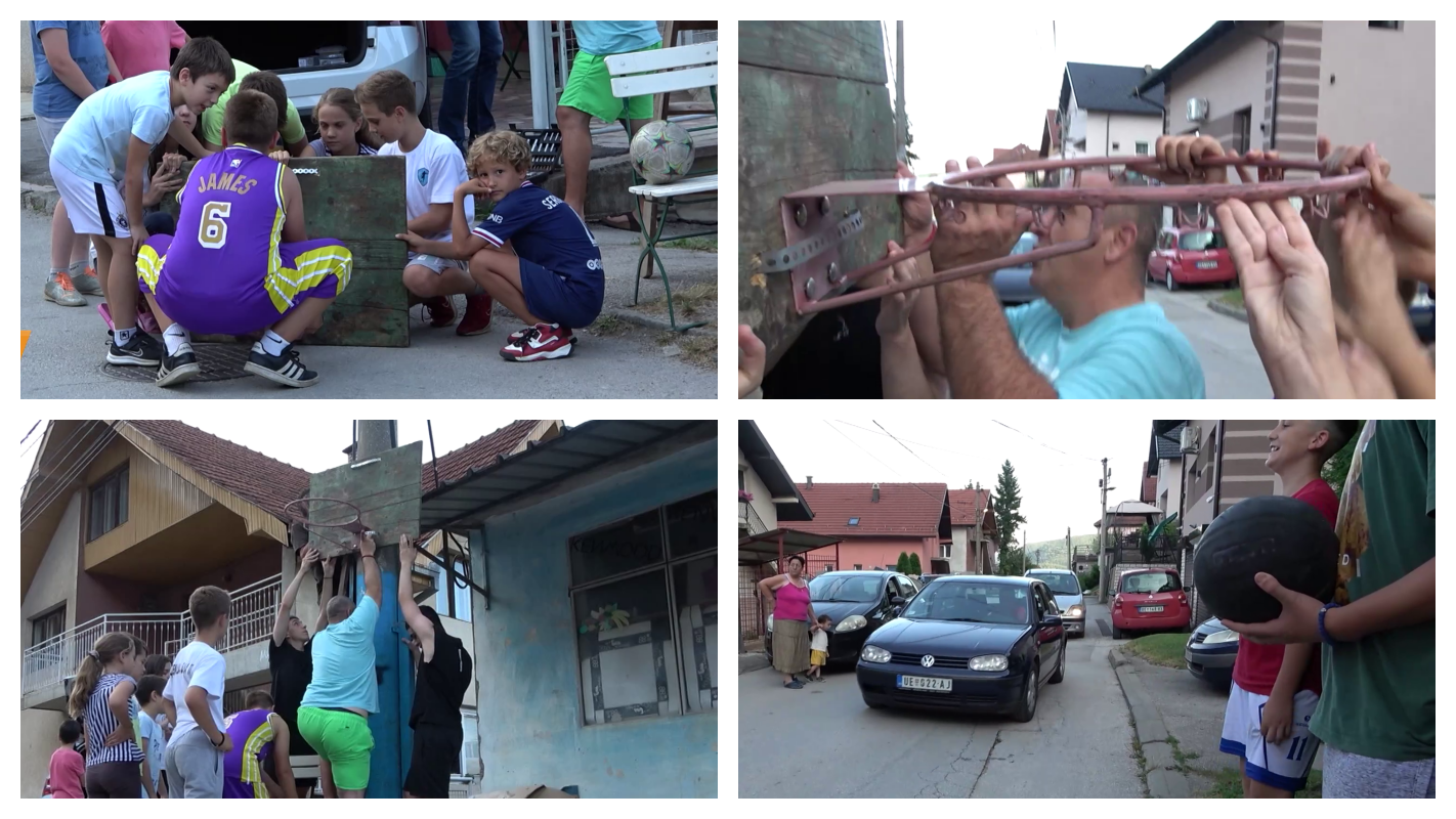 Užice, koš na ulici