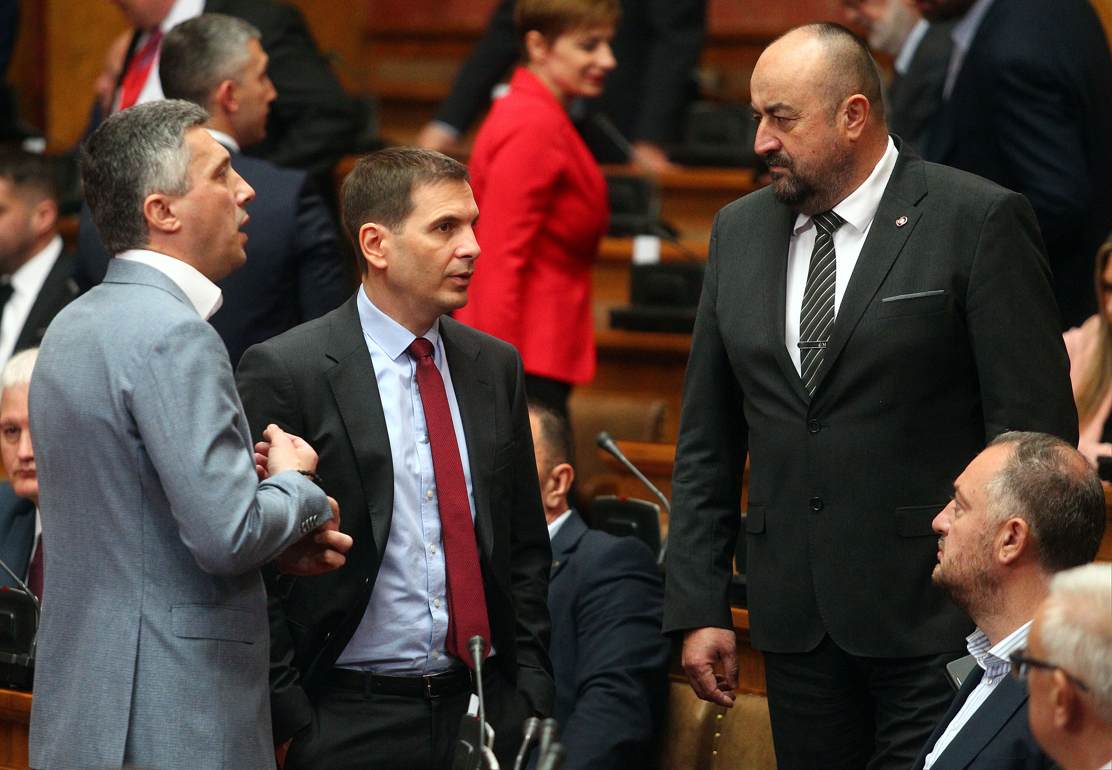 The first session of the First Regular Session of the National Assembly.Prva sednica Prvog redovnog zasedanja Narodne skupstine.