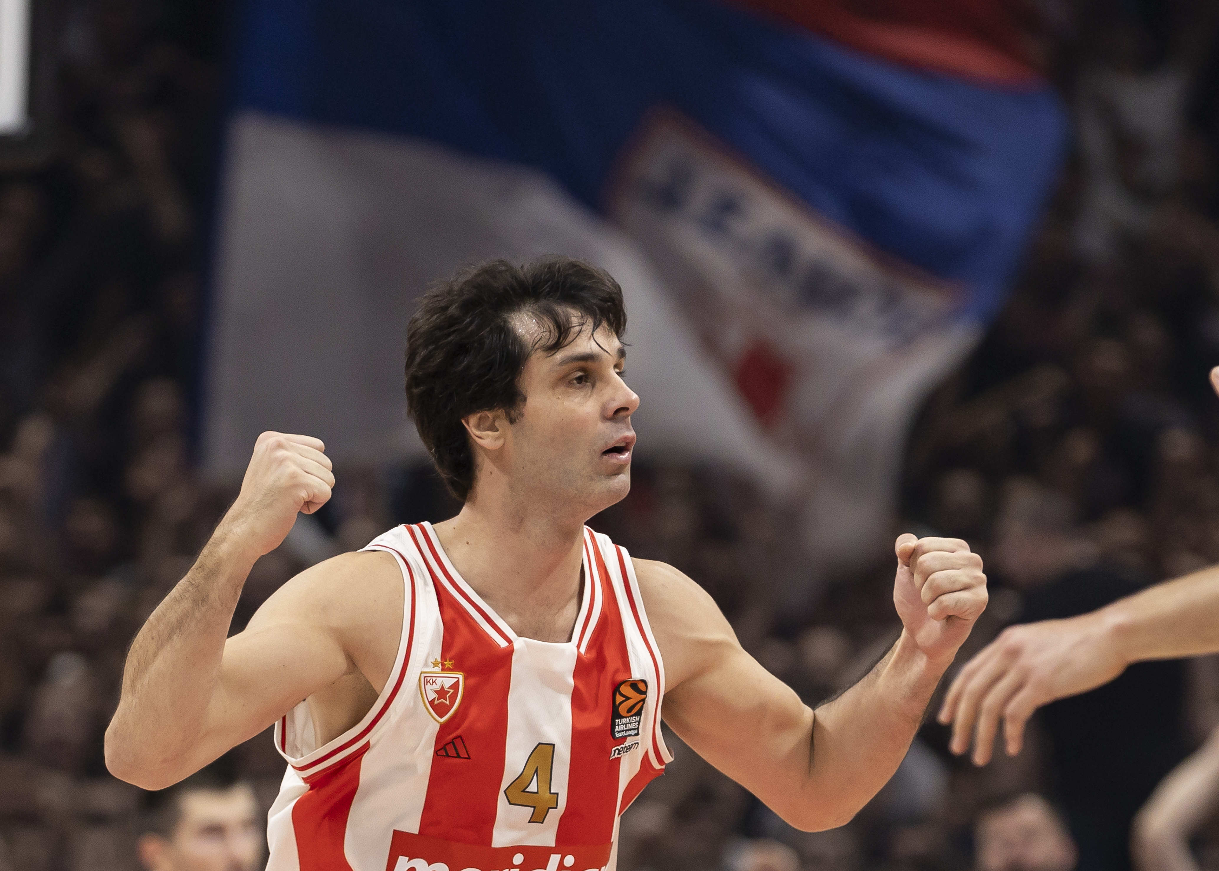 during the 2023/2024 Turkish Airlines EuroLeague match between Crvena Zvezda and Fenerbahce Istanbul at Stark Arena on November 14, 2023 in Belgrade, Serbia. (Photo by Srdjan Stevanovic/Starsport.rs ©)