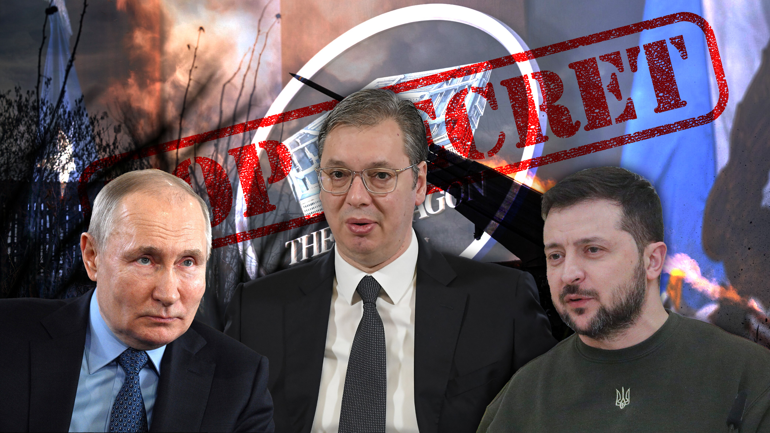 Pentagon, Putin, Vučić, Zelenski, Ukrajina, Top Secret