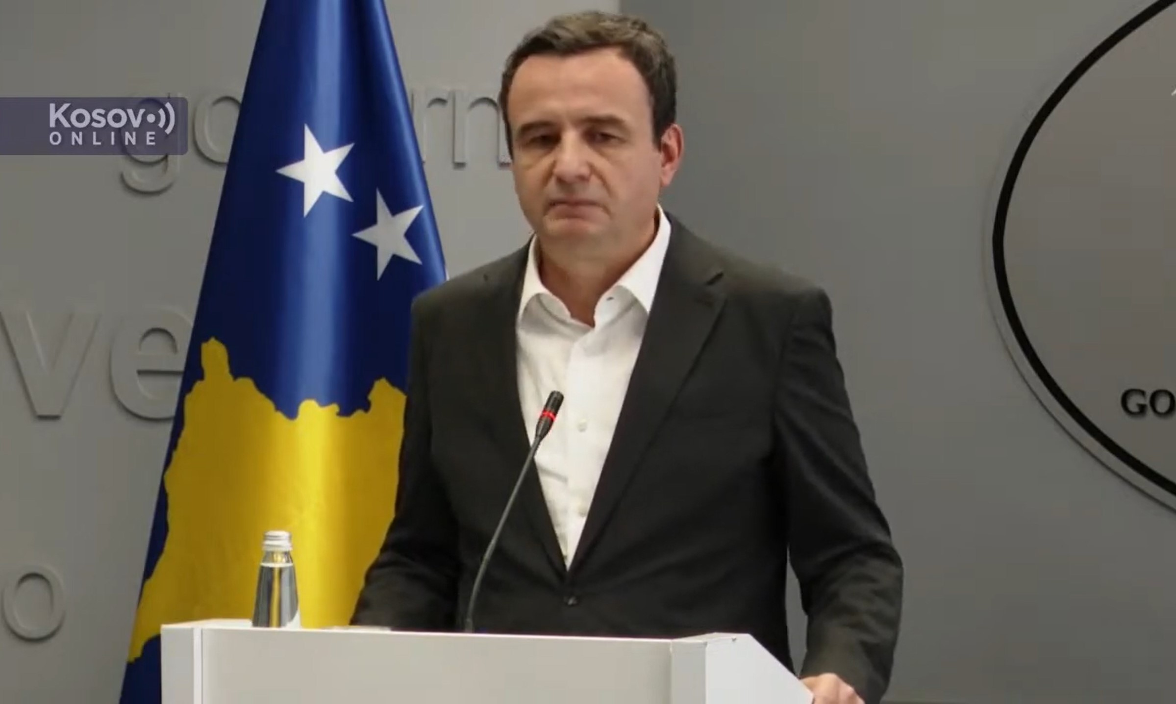 Aljbin Kurti obraćanje snimci