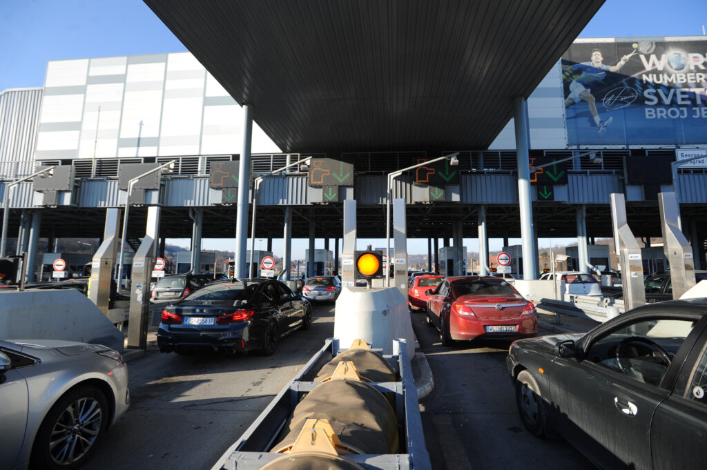 Vrèin, 8. januara 2023 - Naplatna stanica kod Vrèina na autoputu Beograd - Ni. FOTO TANJUG/ TARA RADOVANOVIÆ/bs