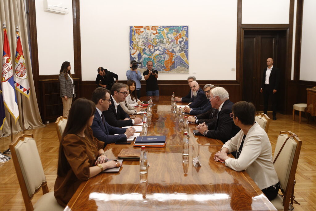 Beograd, 26 septembar 2023. Vučić na sastanku sa ambasadorima Kvinte, Vučić, Kvinta, Sastanak 
Foto: Amir Hamzagić/Nova.rs