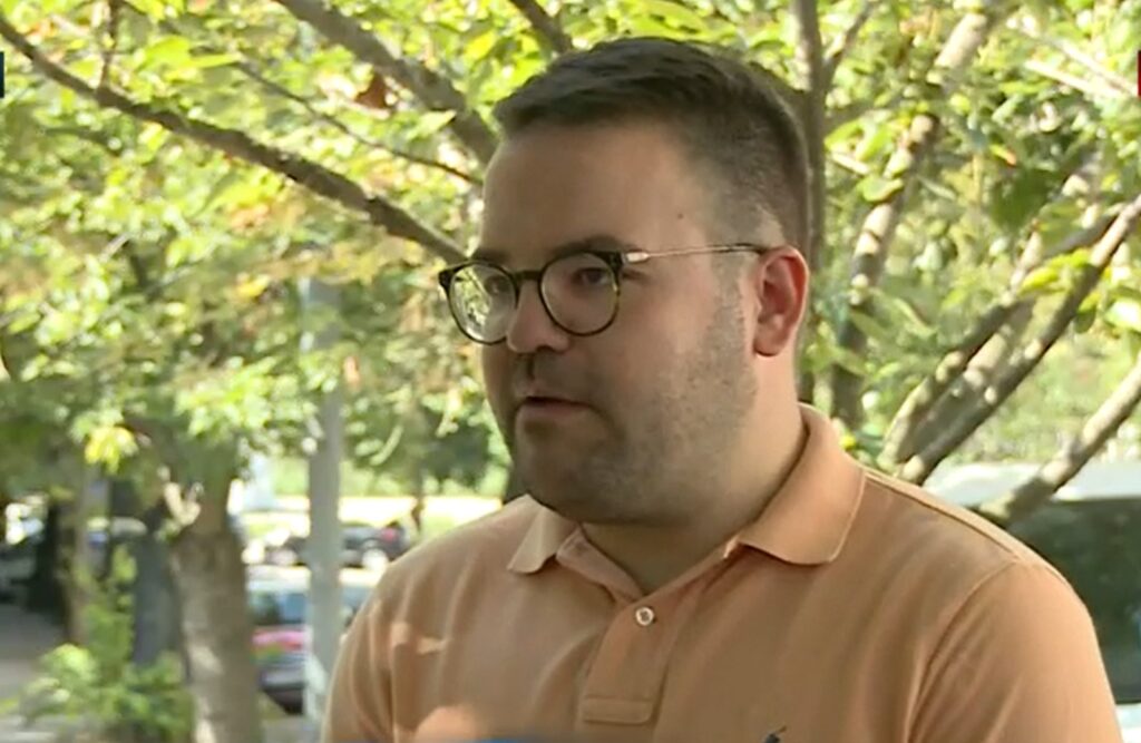 Poslanik Narodne stranke Stefan Jovanović