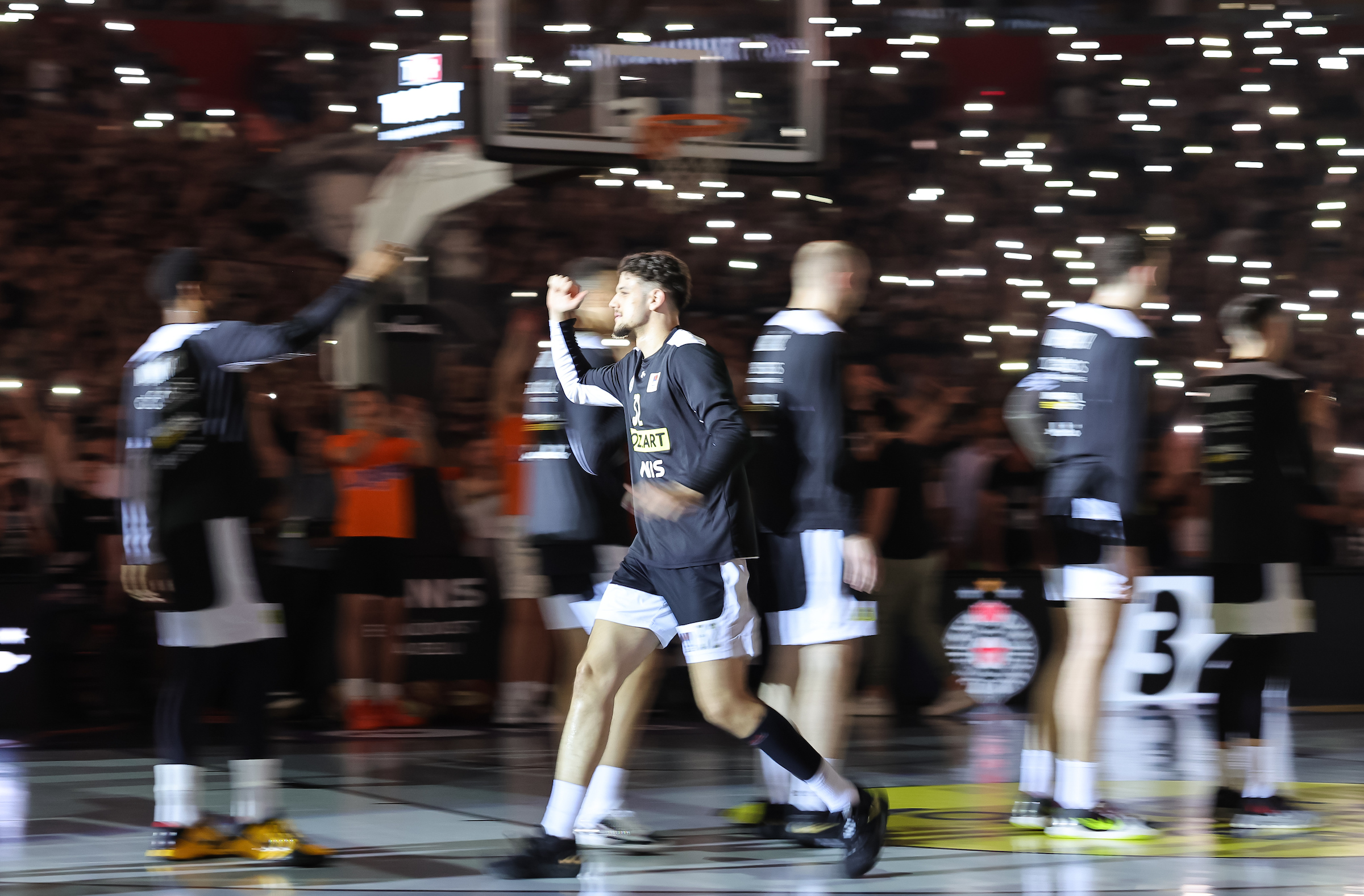 Uros Trifunovic (C) during the Aba League Season 2022-2023 Play Off Final Game 5 between Partizan and Crvena Zvezda at Stark Arena on June 22, 2023 in Belgrade, Serbia. (Photo by Srdjan Stevanovic/Starsport.rs ©)