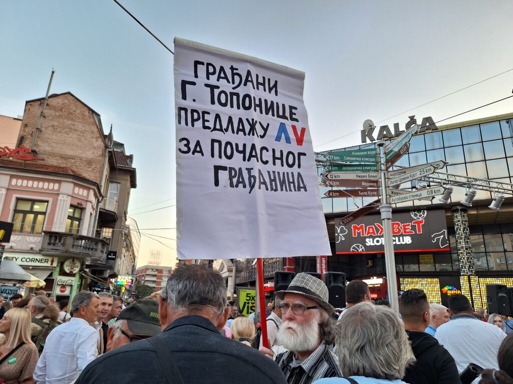 Niš 29.09.2023. Niš, protest Niš protiv nasilja Foto: Miljana Isailović/Nova.rs