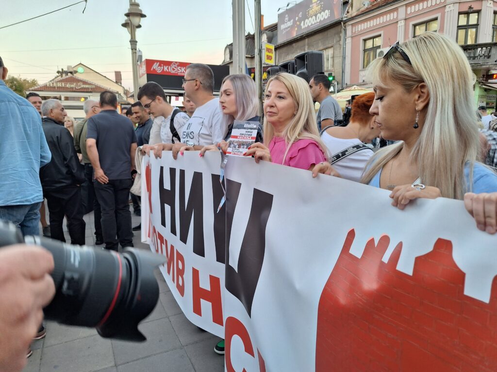 Niš 29.09.2023. Niš, protest Niš protiv nasilja Foto: Miljana Isailović/Nova.rs