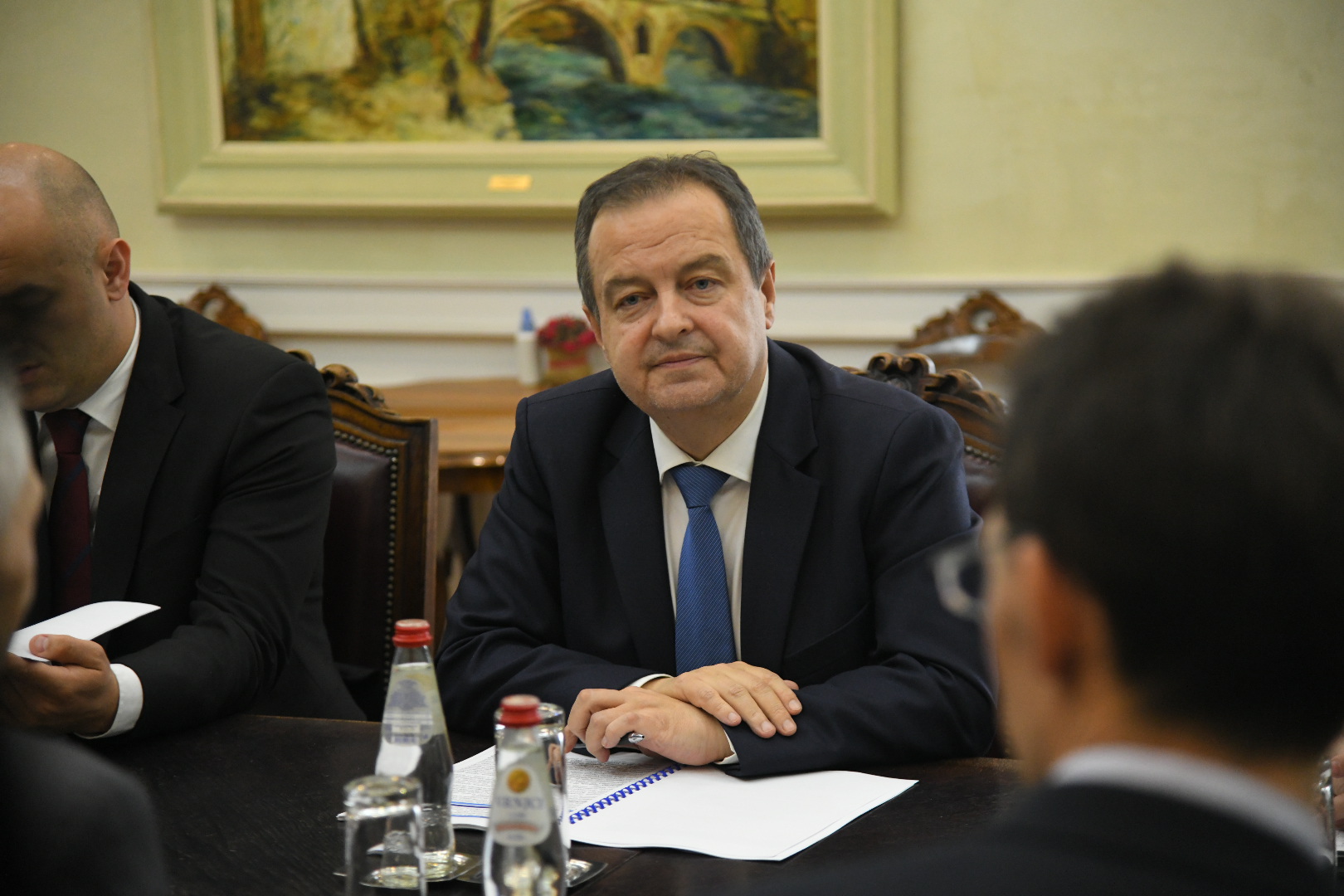 Beograd 27. mart 2023. Sastanak ministra spoljnih poslova Ivice Dacica i ambasadora Rusije u Srbiji Aleksandra Bocan Harcenka Foto:Nemanja Jovanović/Nova.rs