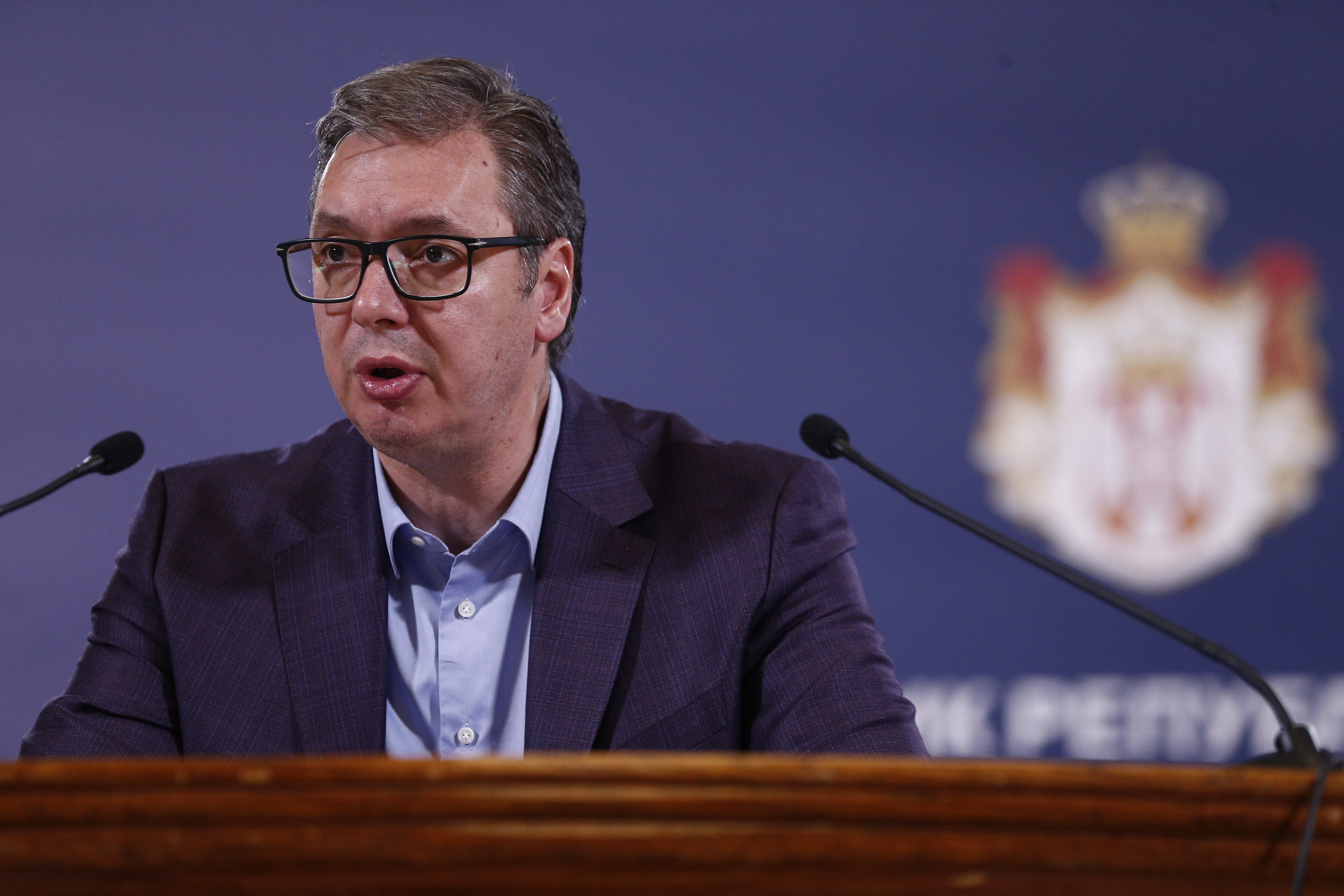 Beograd 24.09.2023. Obraćanje predsednika Srbije Aleksandra Vučića, posle događaja na Kosovu i Metohiji, u selu Banjska Foto: Amir Hamzagić/Nova.rs