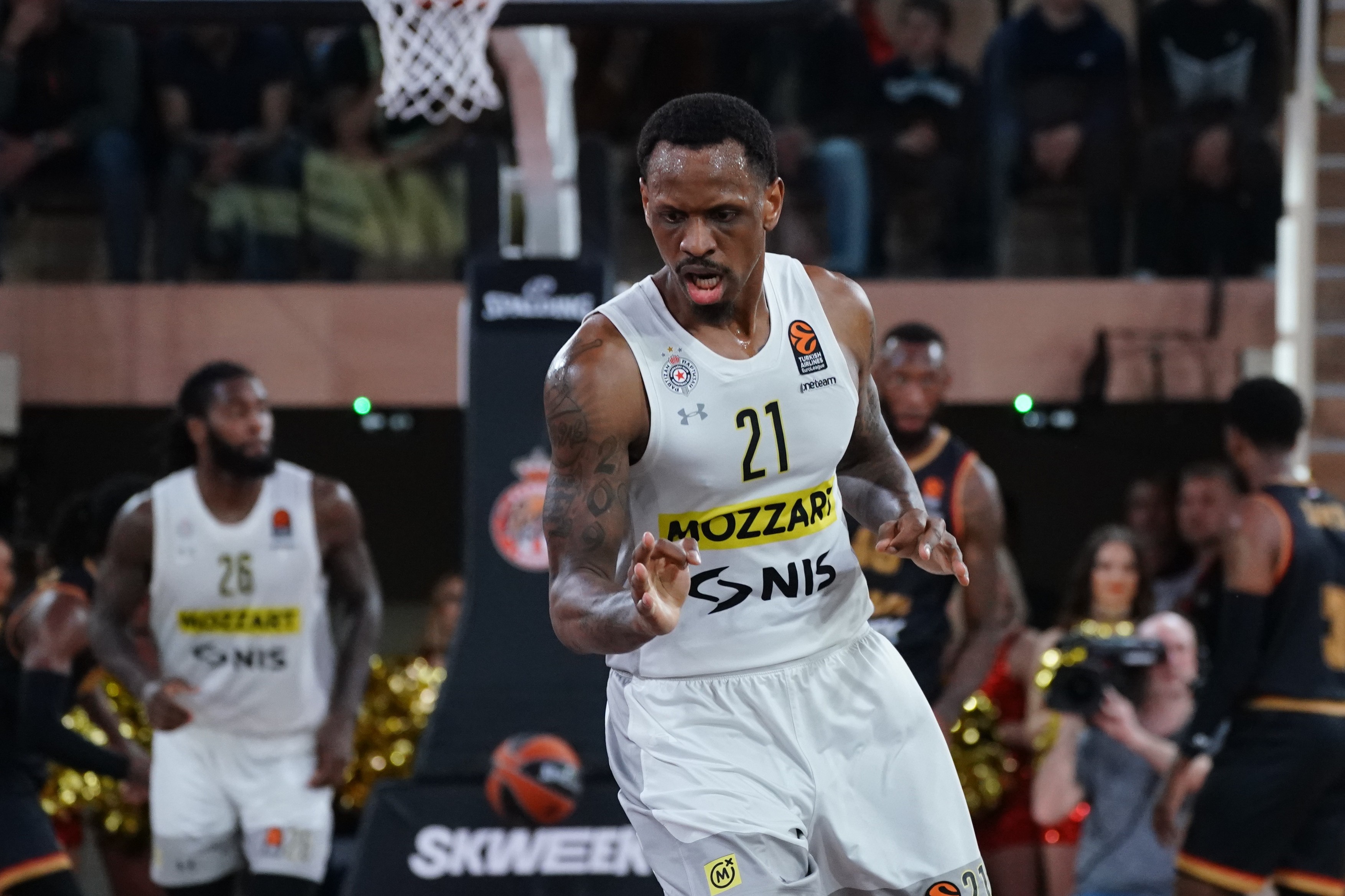 James Nunnally (Partizan de Belgrade),Image: 767941114, License: Rights-managed, Restrictions: , Model Release: no, Credit line: Norbert Scanella / Panoramic / Profimedia