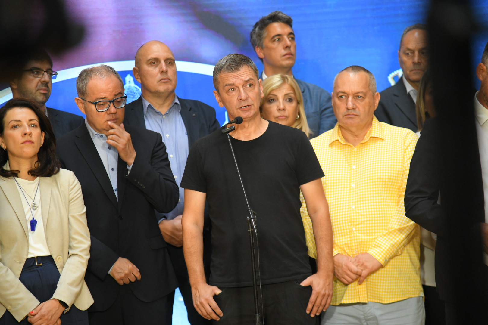 Beograd 05.09.2023. Opozicija u Skupštini Srbije. Obraćanje opozicije, konferencija za novinare, kzn, kzš, Skupština Srbije Foto: Nemanja Jovanović/Nova.rs