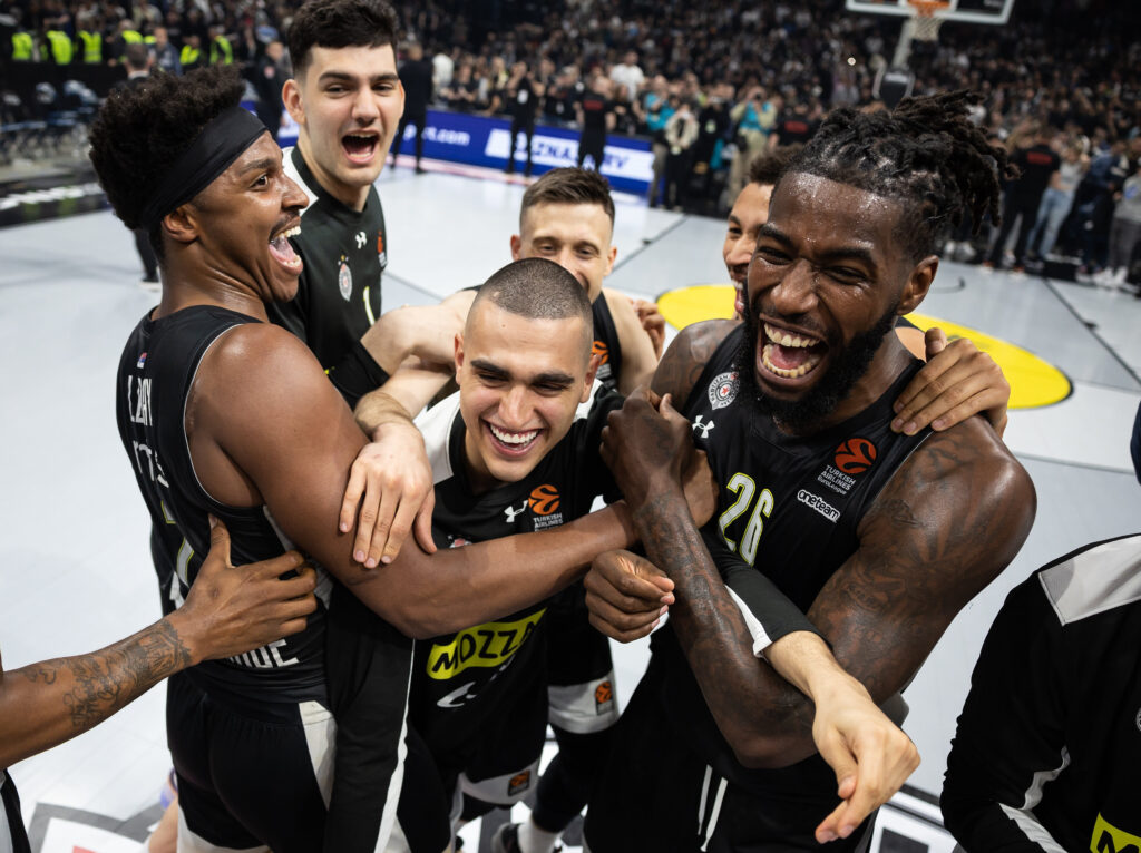 during the 2022/2023 Turkish Airlines EuroLeague Regular Season match between Partizan Mozzart Bet Belgrade v Panathinaikos Athens - 2022/2023 Turkish Airlines EuroLeague on April 14, 2023 in Belgrade, Serbia. (Photo by Srdjan Stevanovic/Starsport.rs ©)