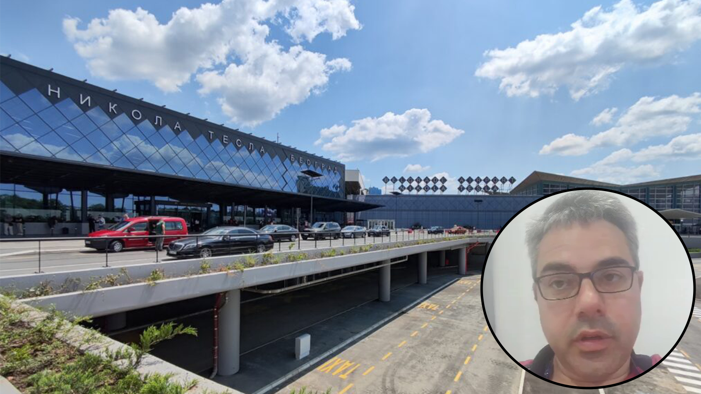 Peter Nikitin, ruski antiratni aktivista zadržan na aerodromu Nikola Tesla