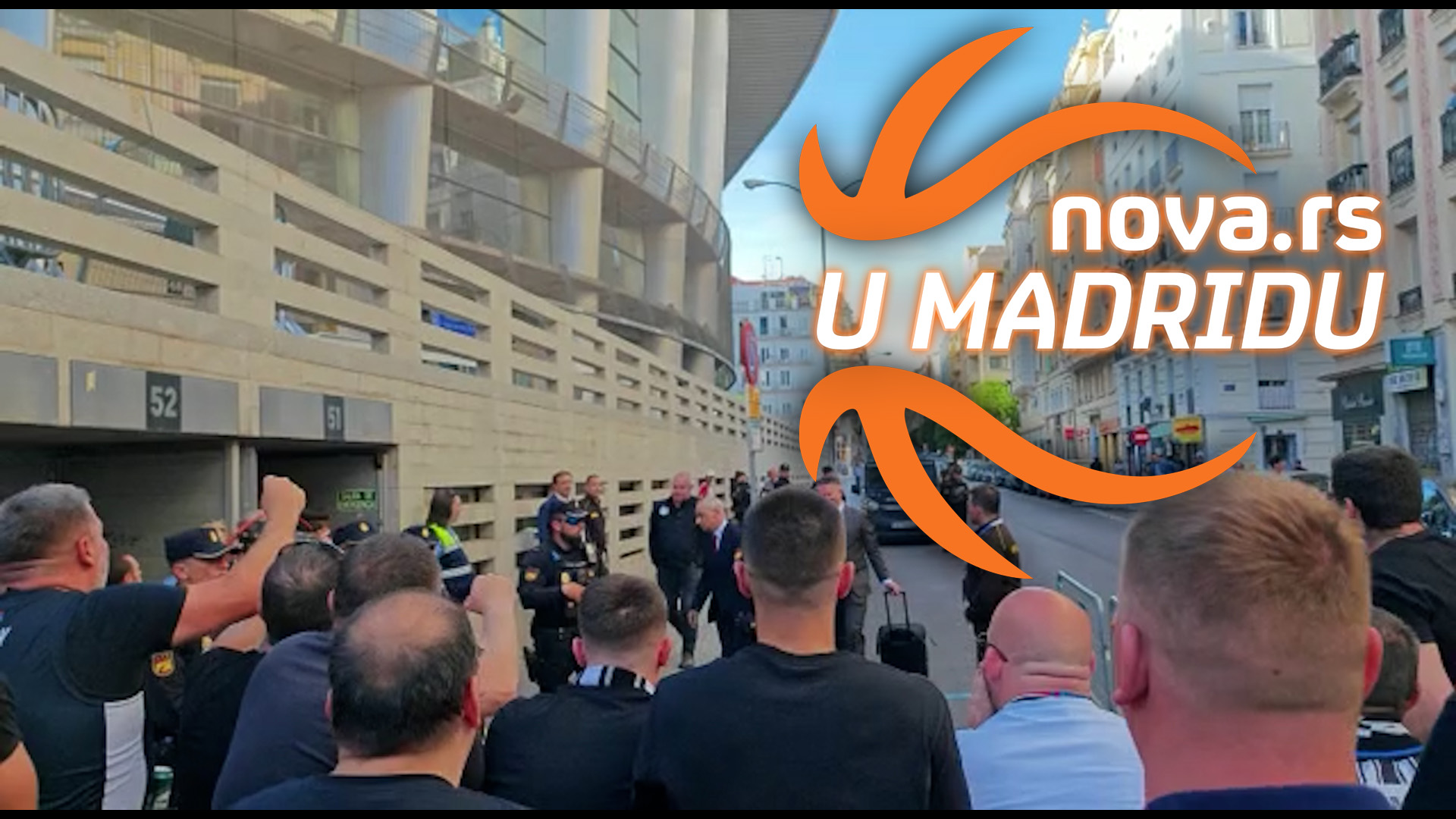 Madrid, košarka, navijači, Partizan Foto: Nova.rs