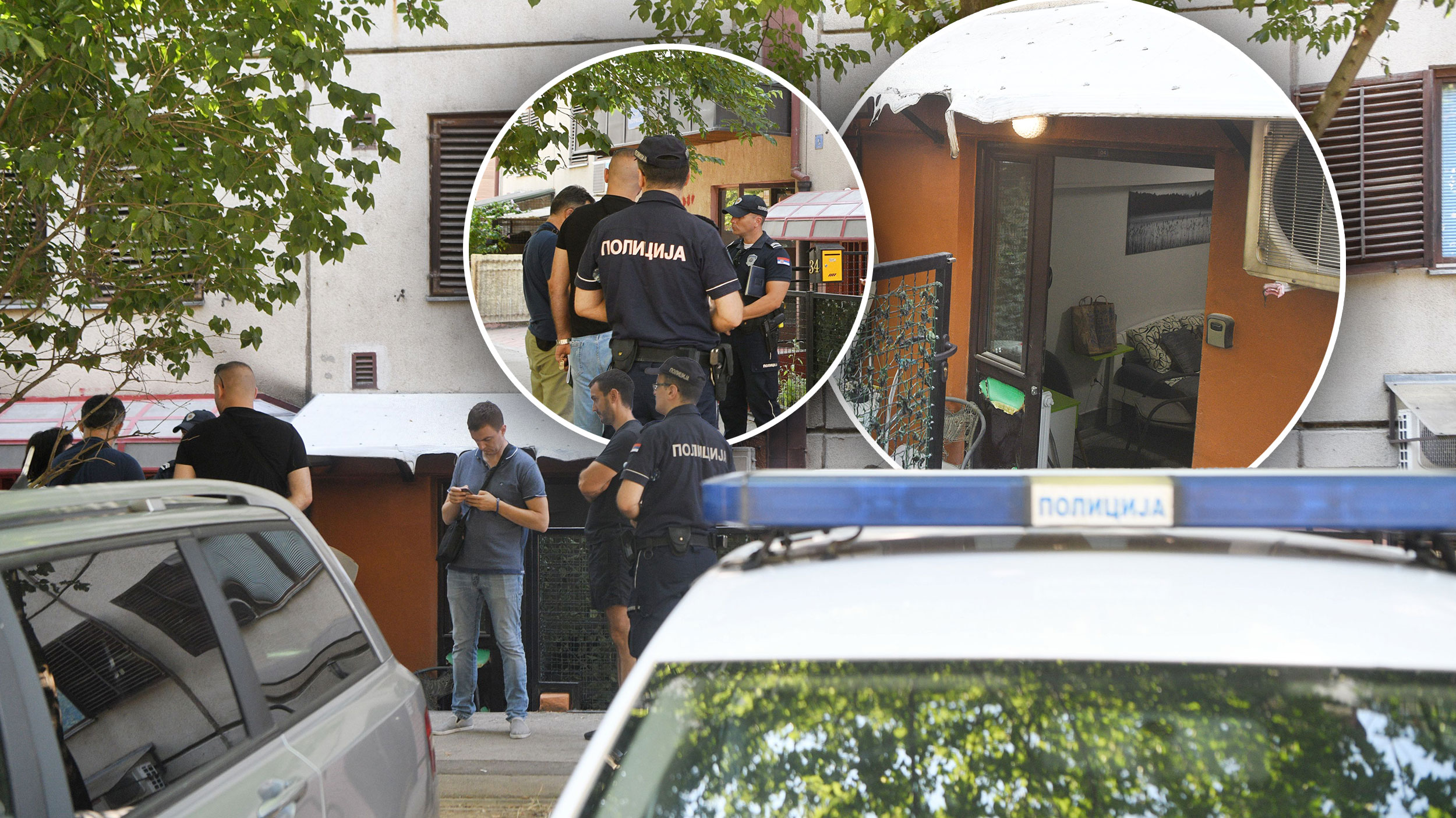 Beograd, 18. jul 2023. Bežanijska kosa, Vespučijeva 7, Pozar, Mladić se zapalio, Kombo