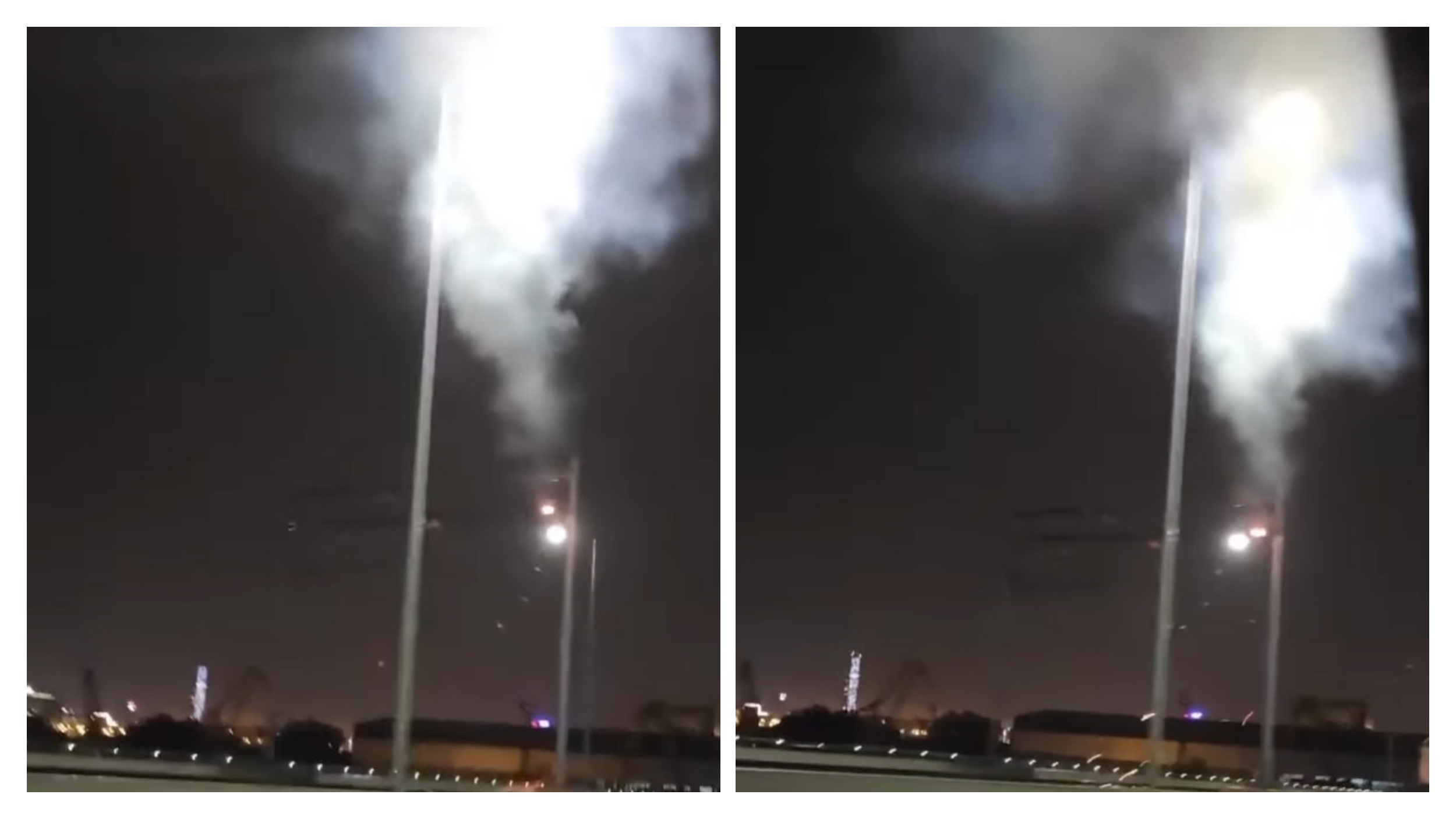 Bandera, požar, most na Adi, beograd