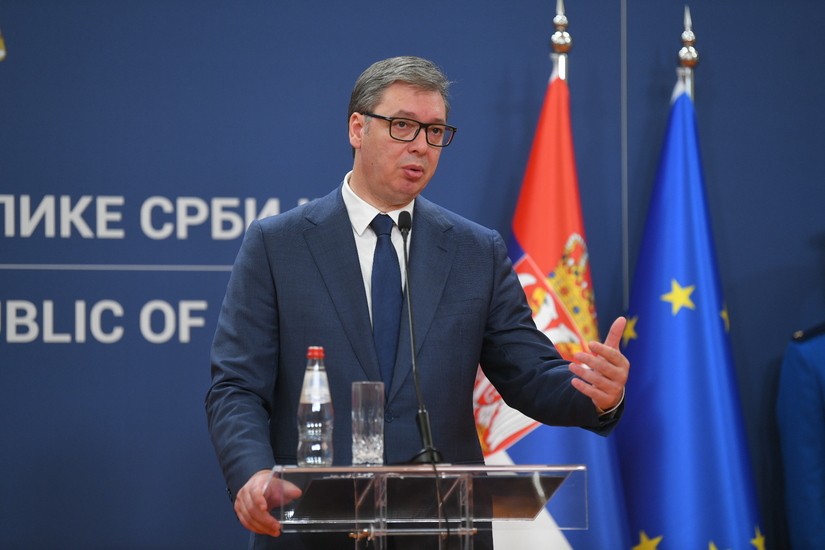 Beograd 10.07.2023. Predsednik Crne Gore Jakov Milatović i Predsednik Srbije Aleksandar Vučić konferencija za štampu Foto: Nemanja Jovanović/Nova.rs