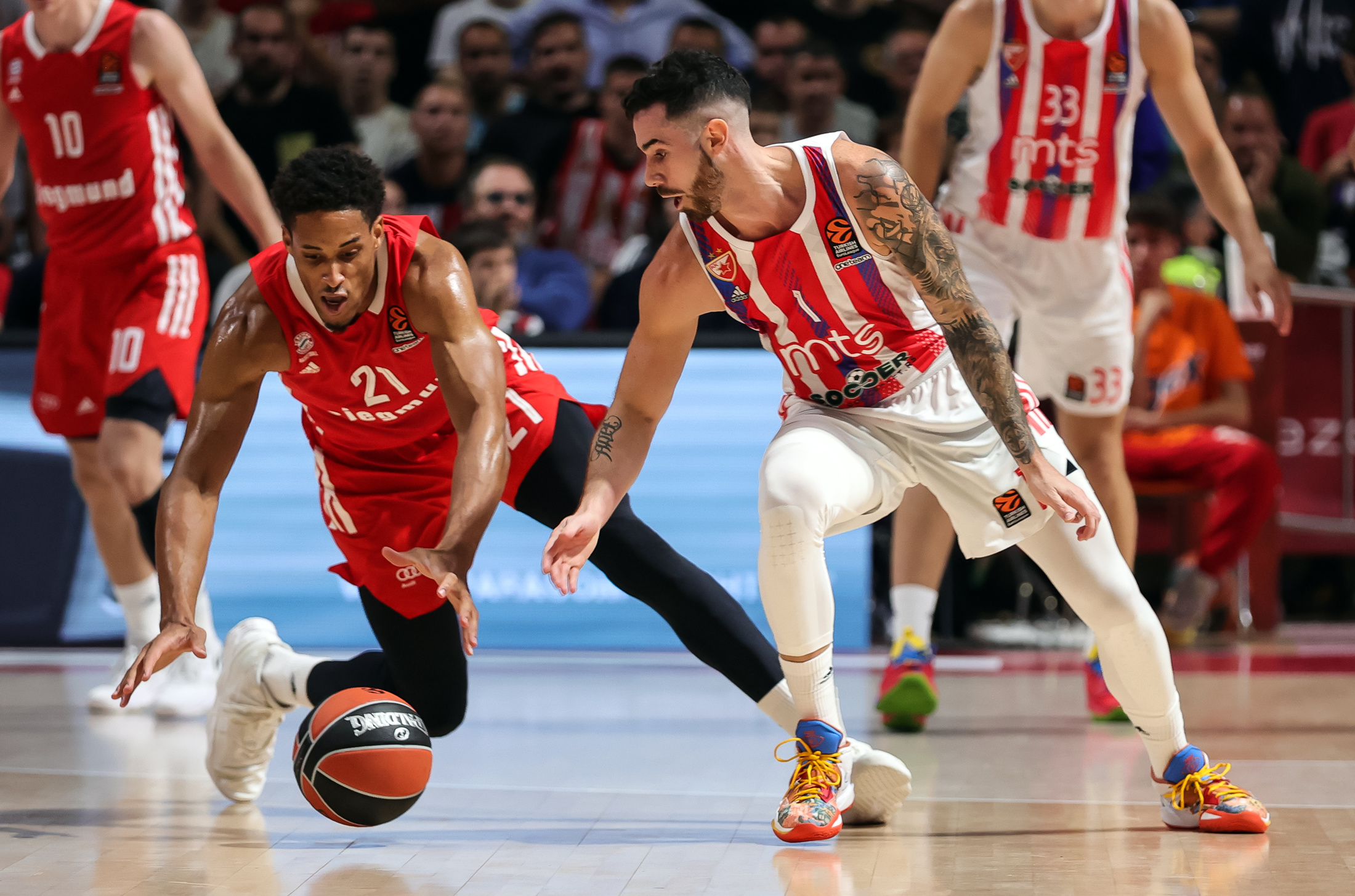 during the 2022/2023 Turkish Airlines EuroLeague Regular Season Round 5 match between Crvena Zvezda mts Belgrade and FC Bayern Munich at Aleksandar Nikolic Hall on October 29, 2022 in Belgrade, Serbia. (Photo by Srdjan Stevanovic/Starsport.rs ©)