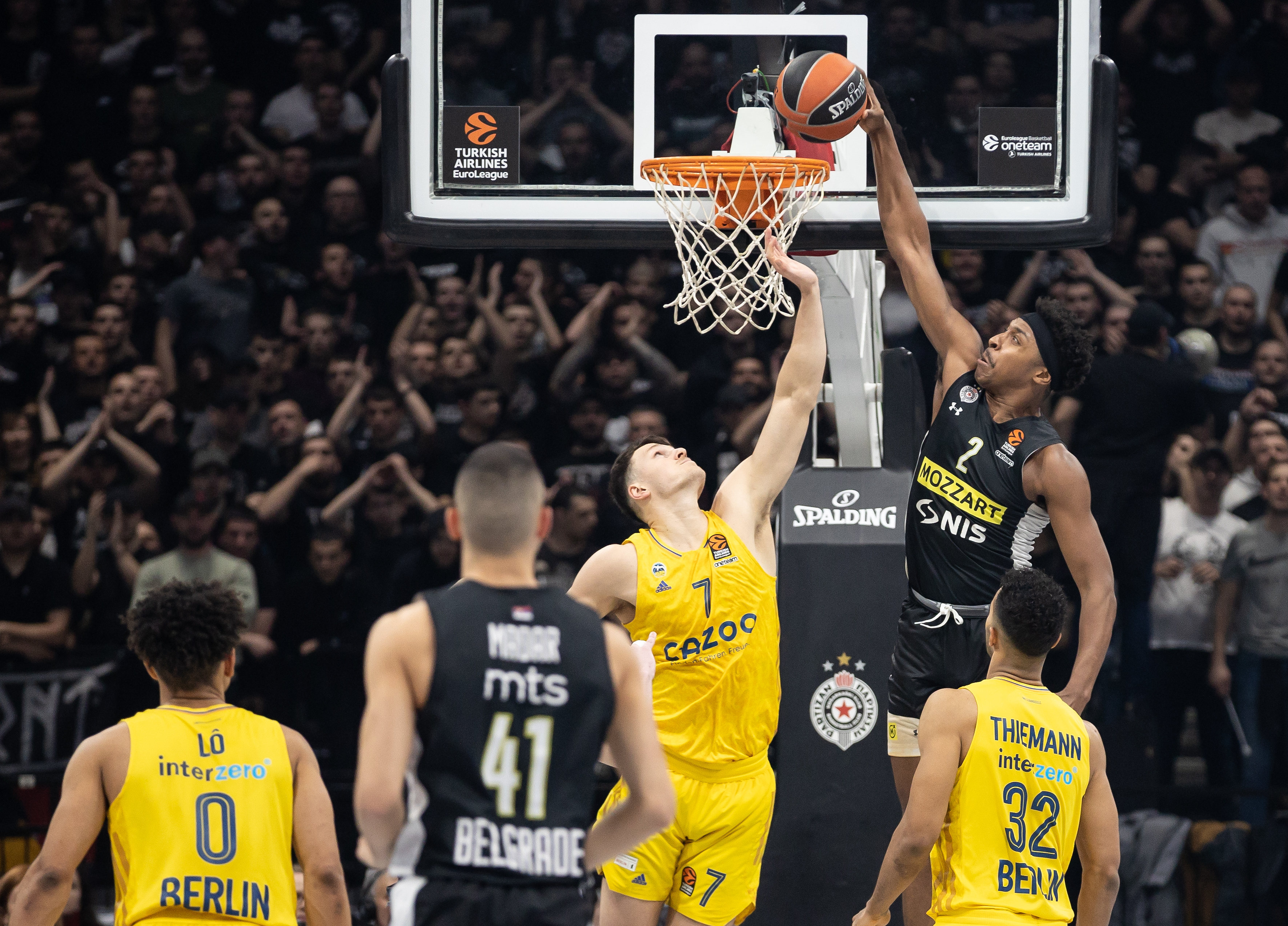 during the 2022/2023 Turkish Airlines EuroLeague Regular Season match between Partizan Mozzart Bet Belgrade and ALBA BERLIN on March 02, 2023 in Belgrade, Serbia. (Photo by Srdjan Stevanovic/Starsport.rs ©)