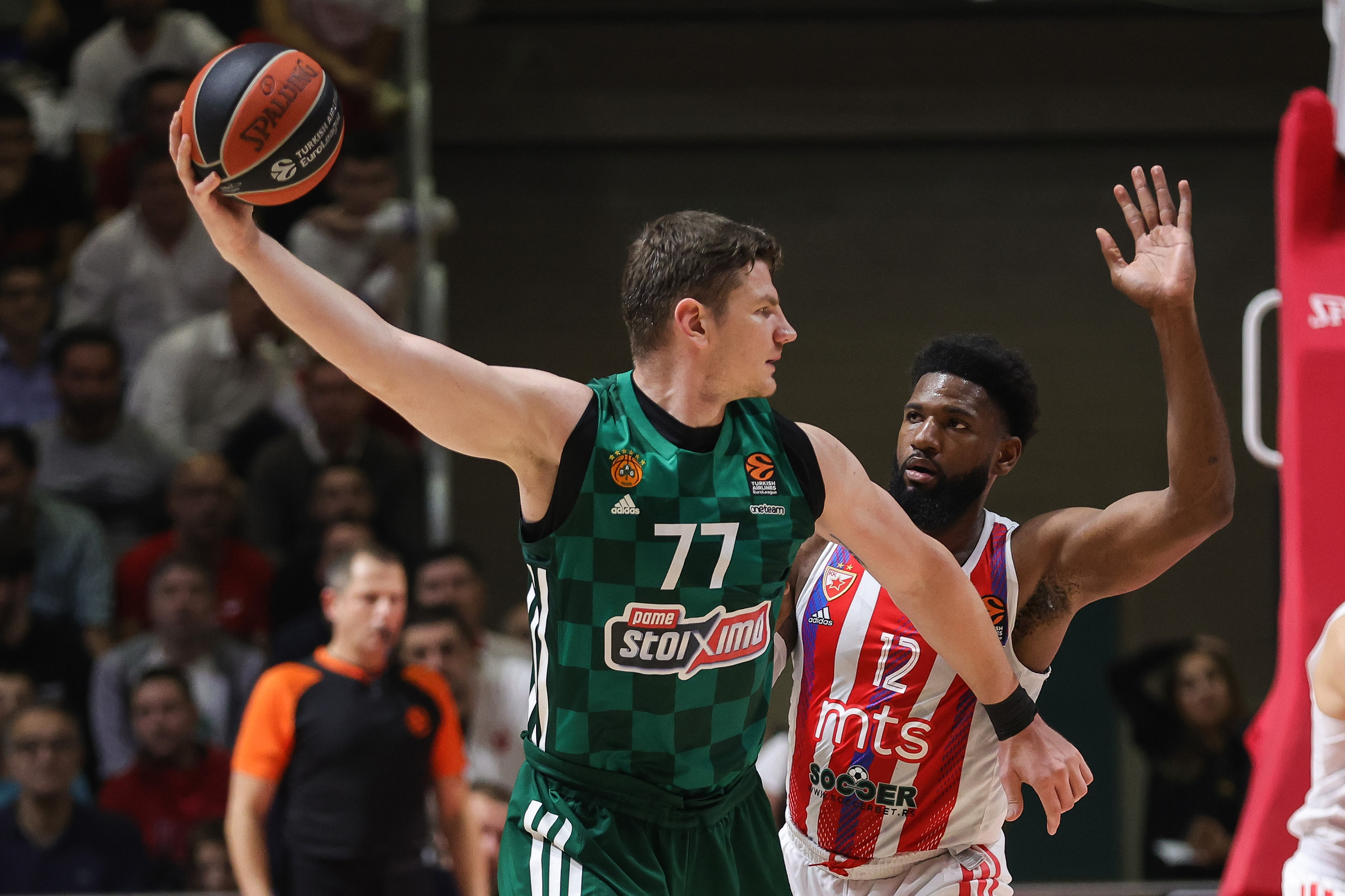 during the Euroleague match between Crvena Zvezda and Panathinaikos at Hall Aleksandar Nikolic on October 13, 2022 in Belgrade, Serbia. (Photo by Srdjan Stevanovic/Starsport.rs ©)