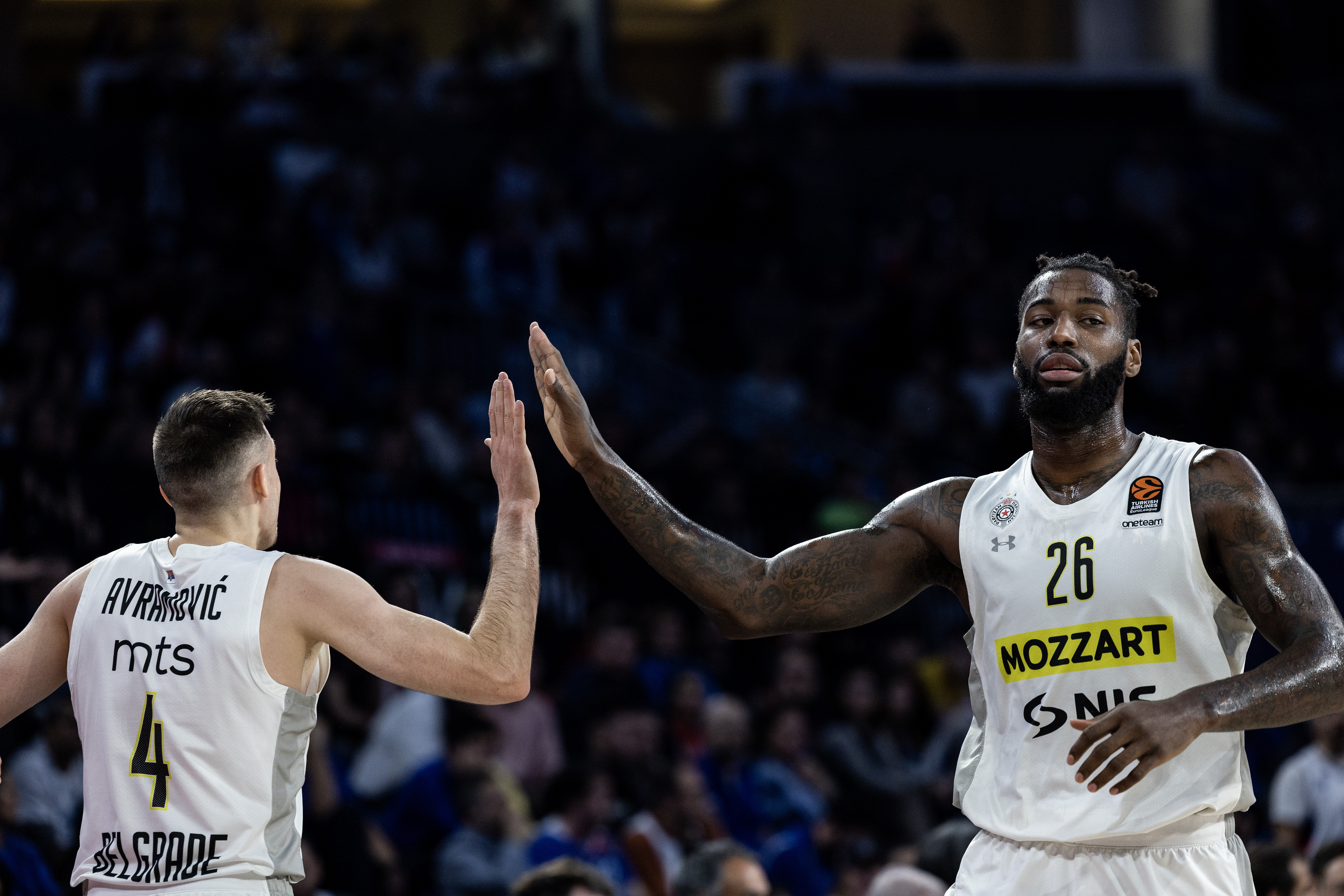 during the 2022/2023 Turkish Airlines EuroLeague Regular Season match between Anadolu Efes Istanbul v Partizan Mozzart Bet Belgrade at Sinan Erdem Sports Hall on March 16, 2023 in Istanbul, Turkey. (Photo by Starsport.rs ©)