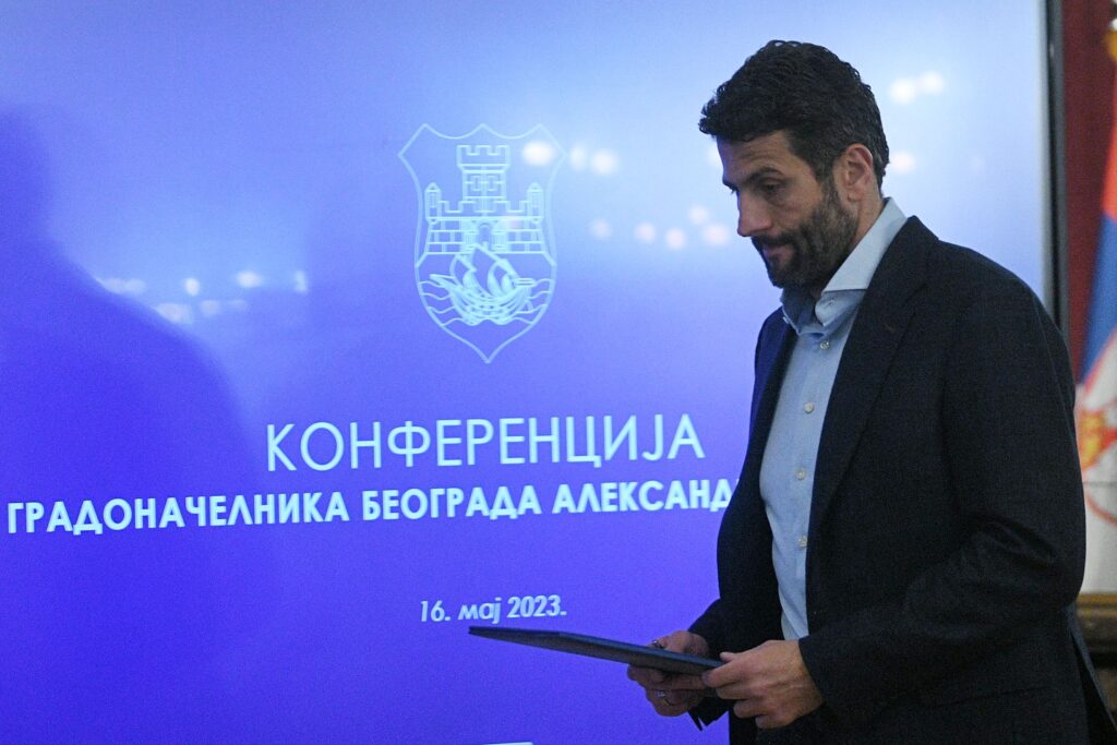 Beograd 16. maj 2023. Aleksandar Šapić gradonacalnik Beograda na konferenciji za novinare Foto:Filip Krainčanić/Nova.rs